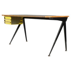 Escritorio Compas de Jean Prouve, con cajones originales Perriand, hacia 1950