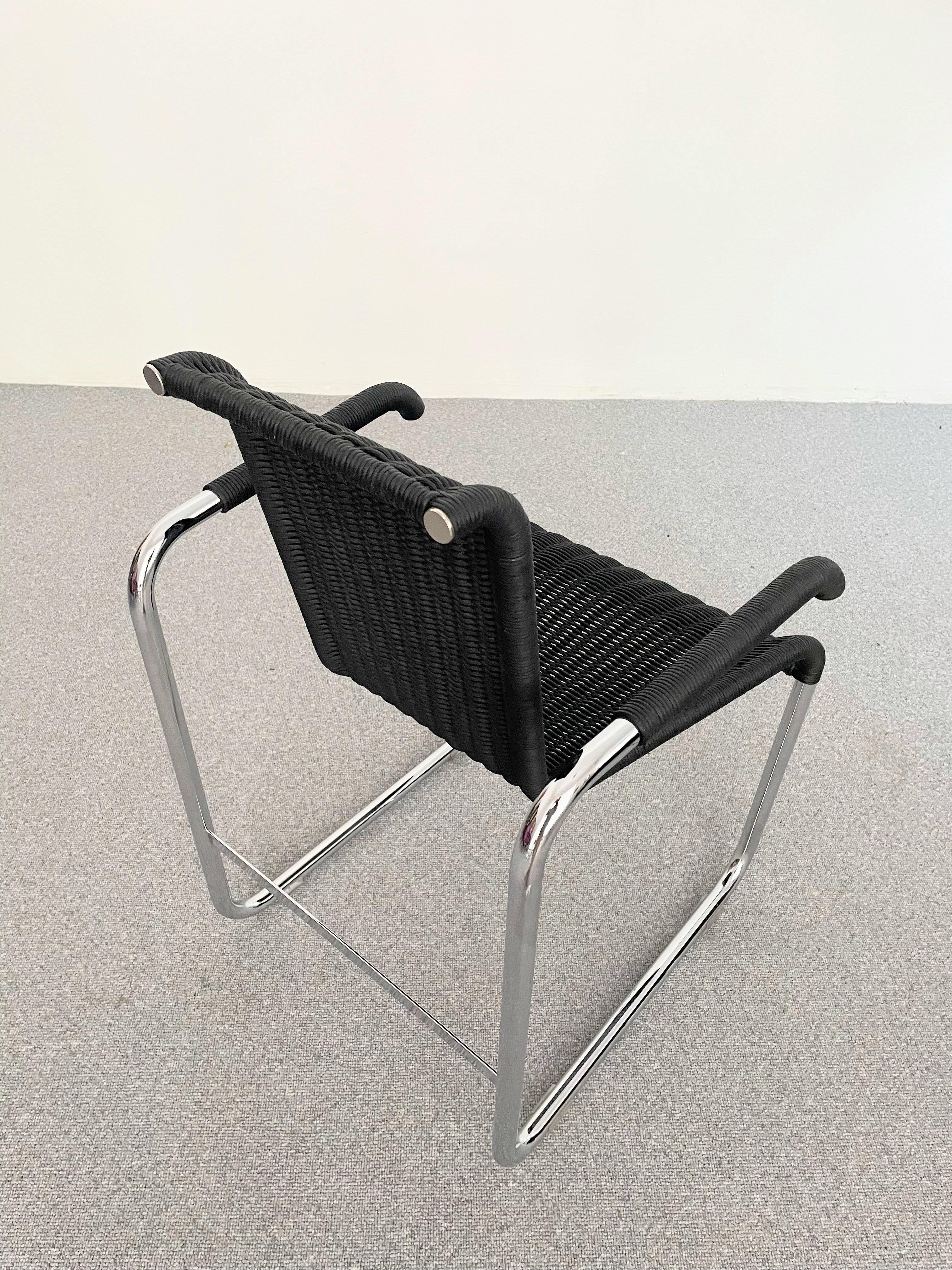 Jean Prouvé D20 Wicker Chair for Tecta Germany, 1980s 1