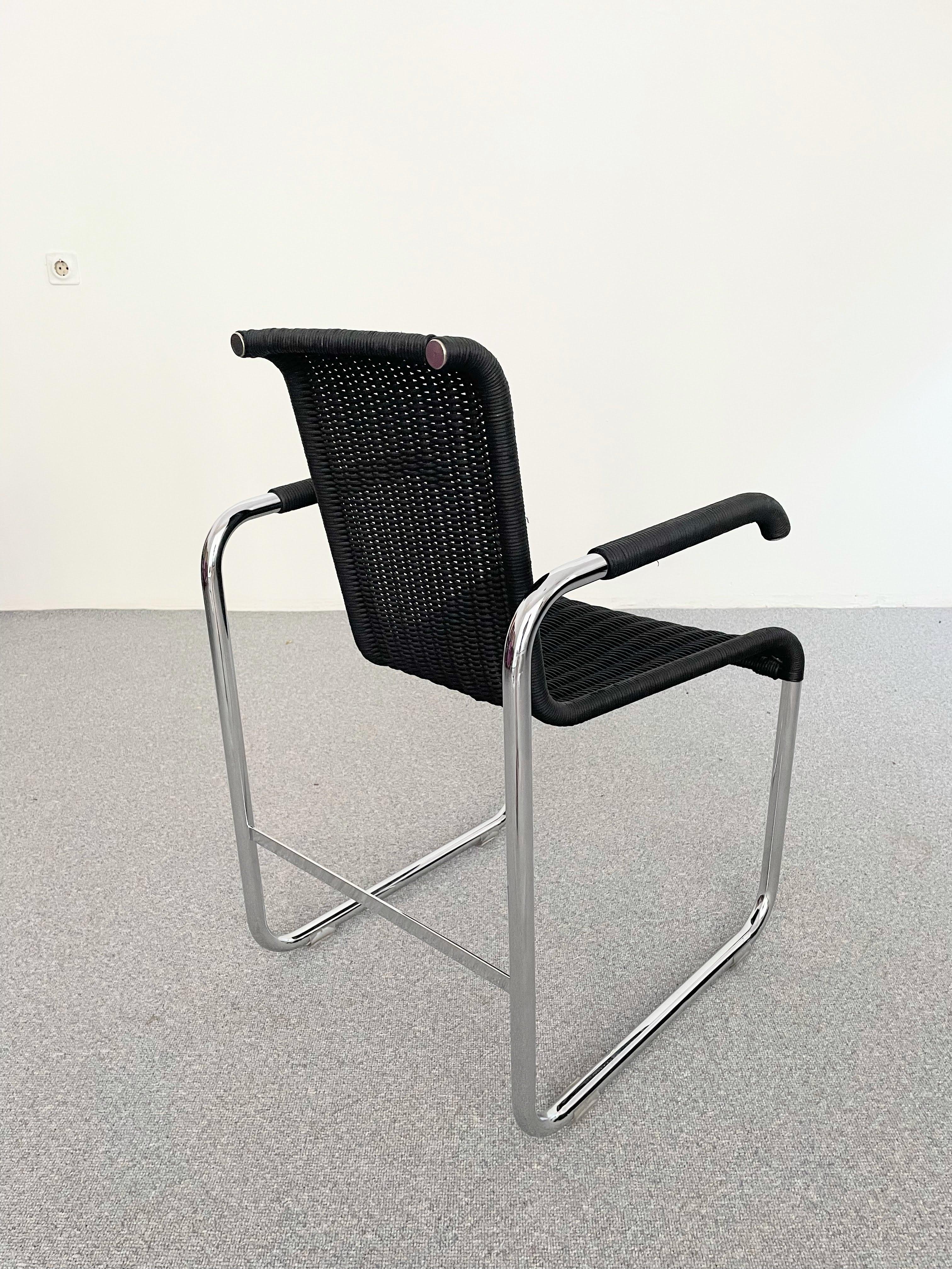 Jean Prouvé D20 Wicker Chair for Tecta Germany, 1980s 2