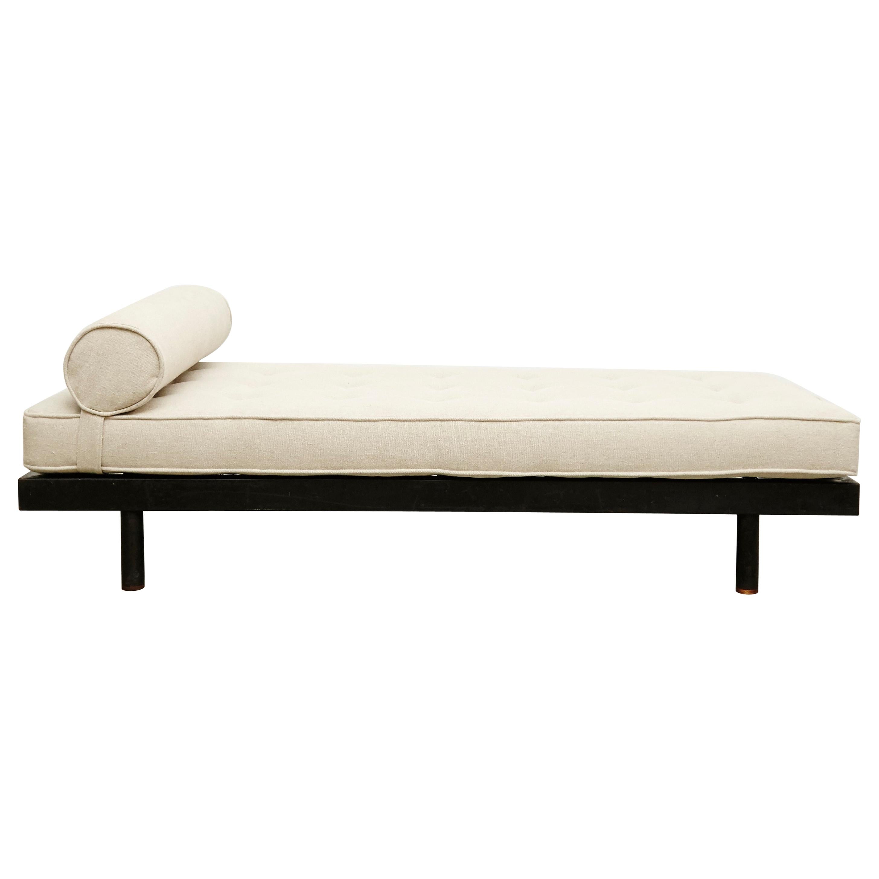 Jean Prouve Daybed in Black Metal, circa 1950