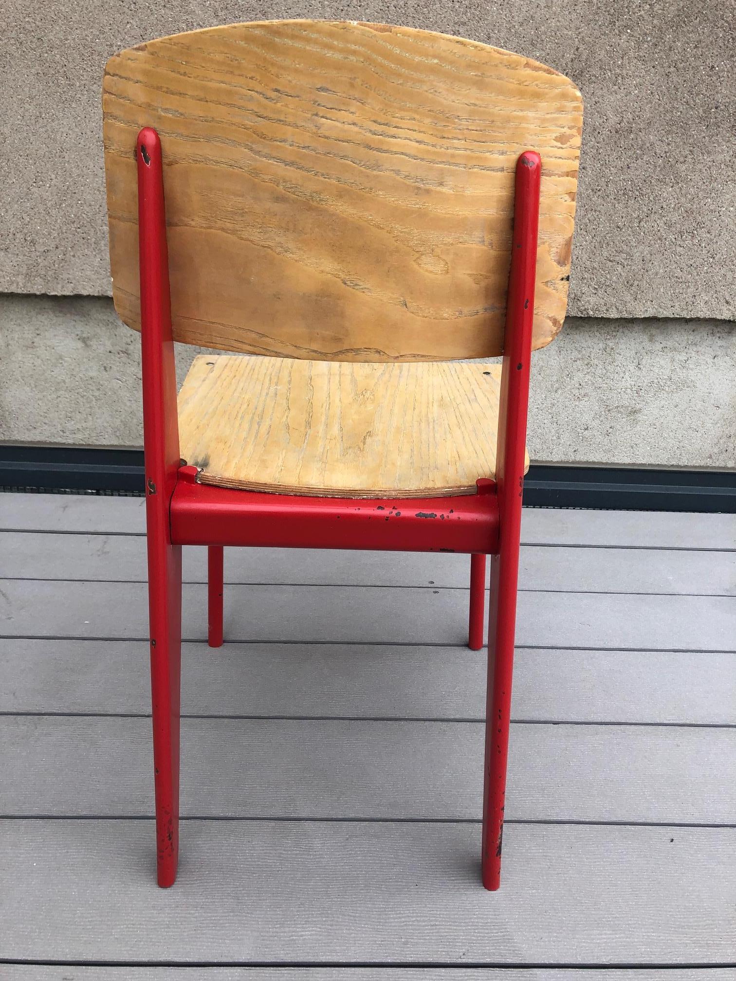 Mid-Century Modern Jean Prouvé Demountable Chair # 300