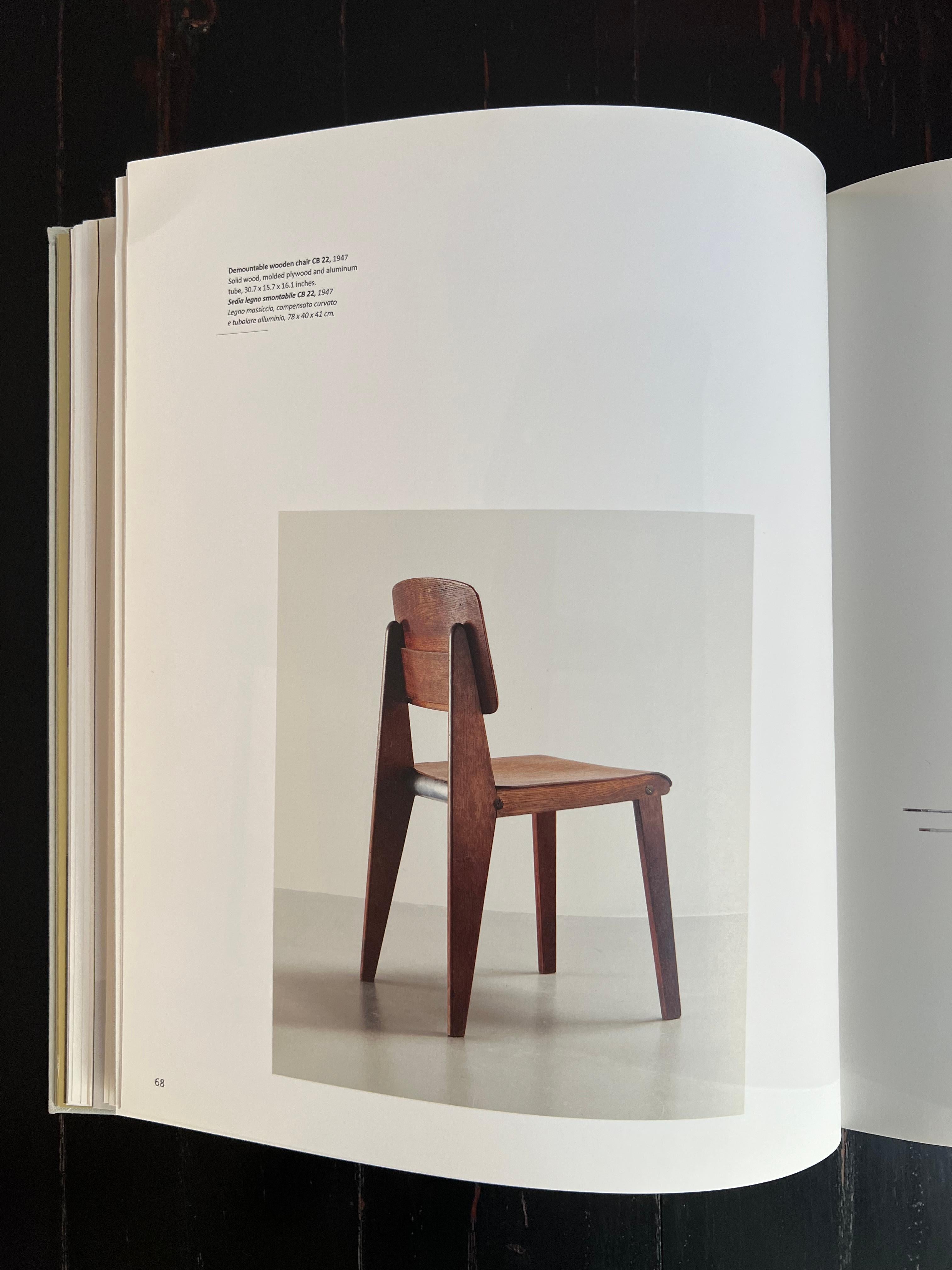 Mid-Century moderno Sedia in legno 'smontabile' di Jean Prouve Modello cb 22 c. 1950 in vendita