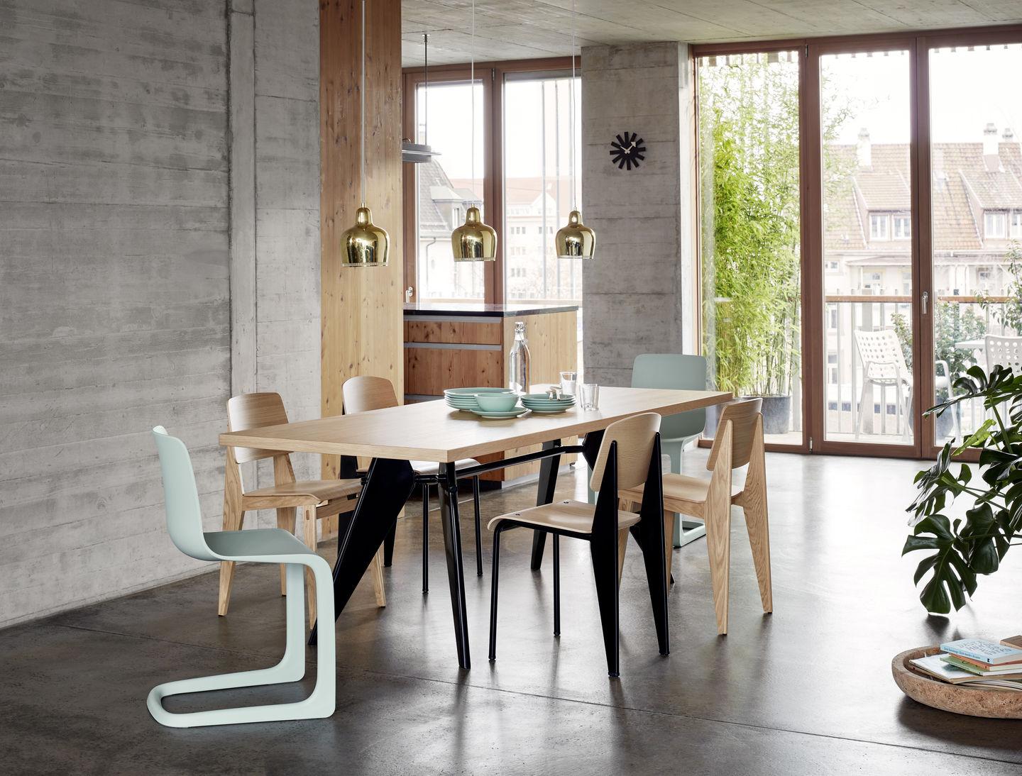 Jean Prouvé EM Table in HPL and Steel by Vitra  14