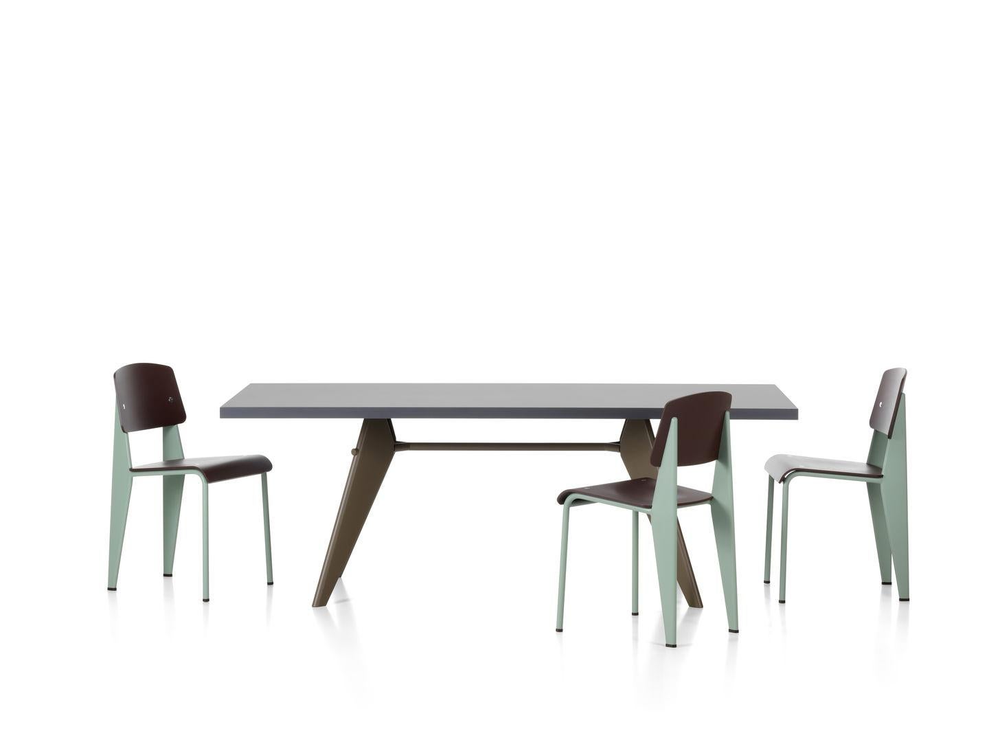 Swiss Jean Prouvé EM Table in HPL and Steel by Vitra 