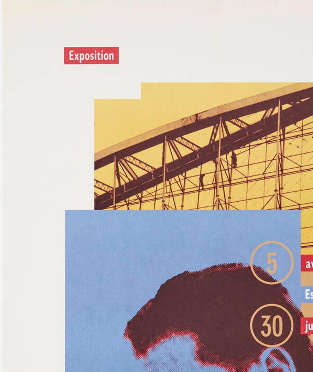 Jean Prouvé Exhibition Posters, set of Five, Important Provenance 1982-2001 For Sale 1