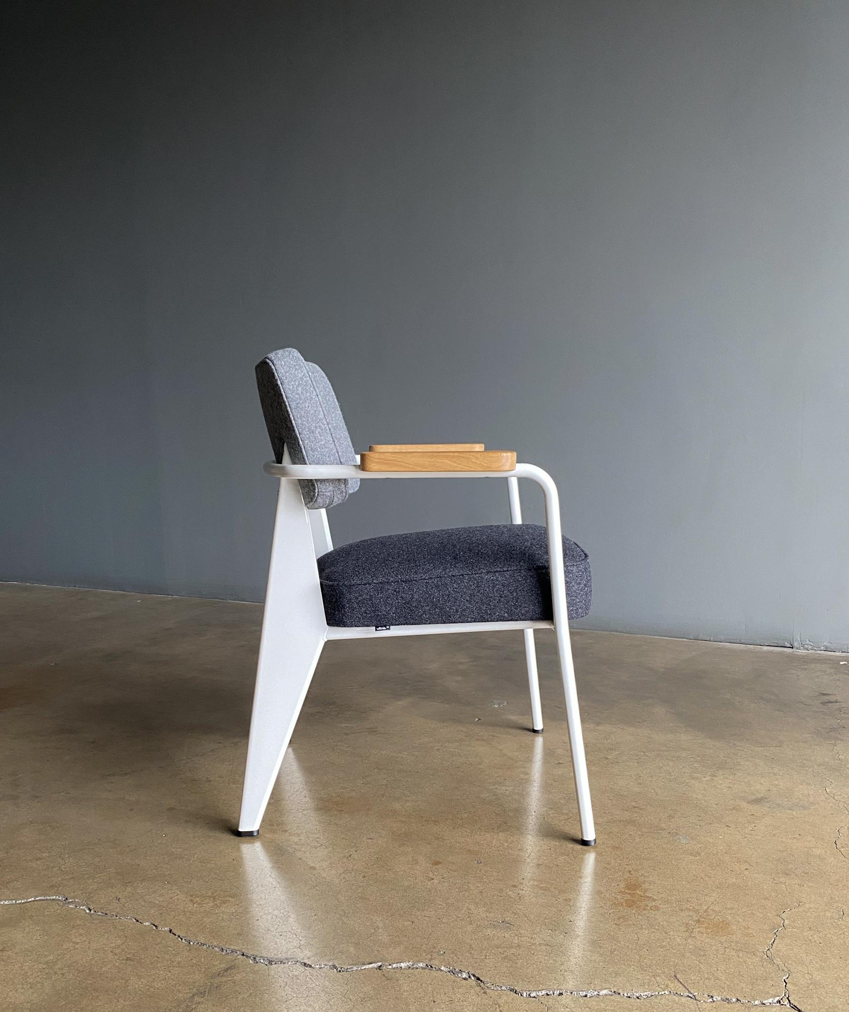 Jean Prouvé Fauteuil direction armchair by Vitra, 2019.  