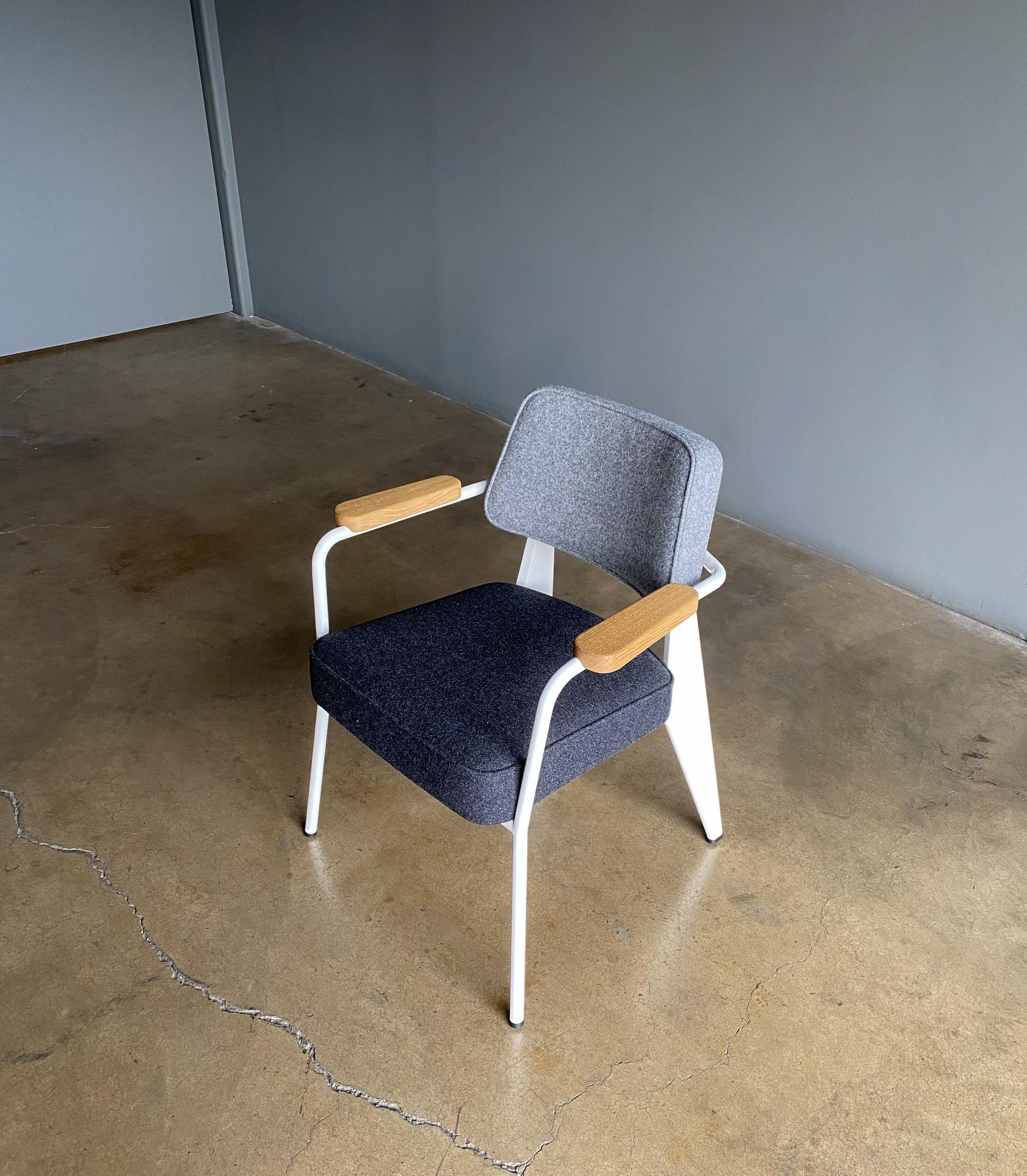 Enamel Jean Prouvé Fauteuil Direction Armchair by Vitra, 2019