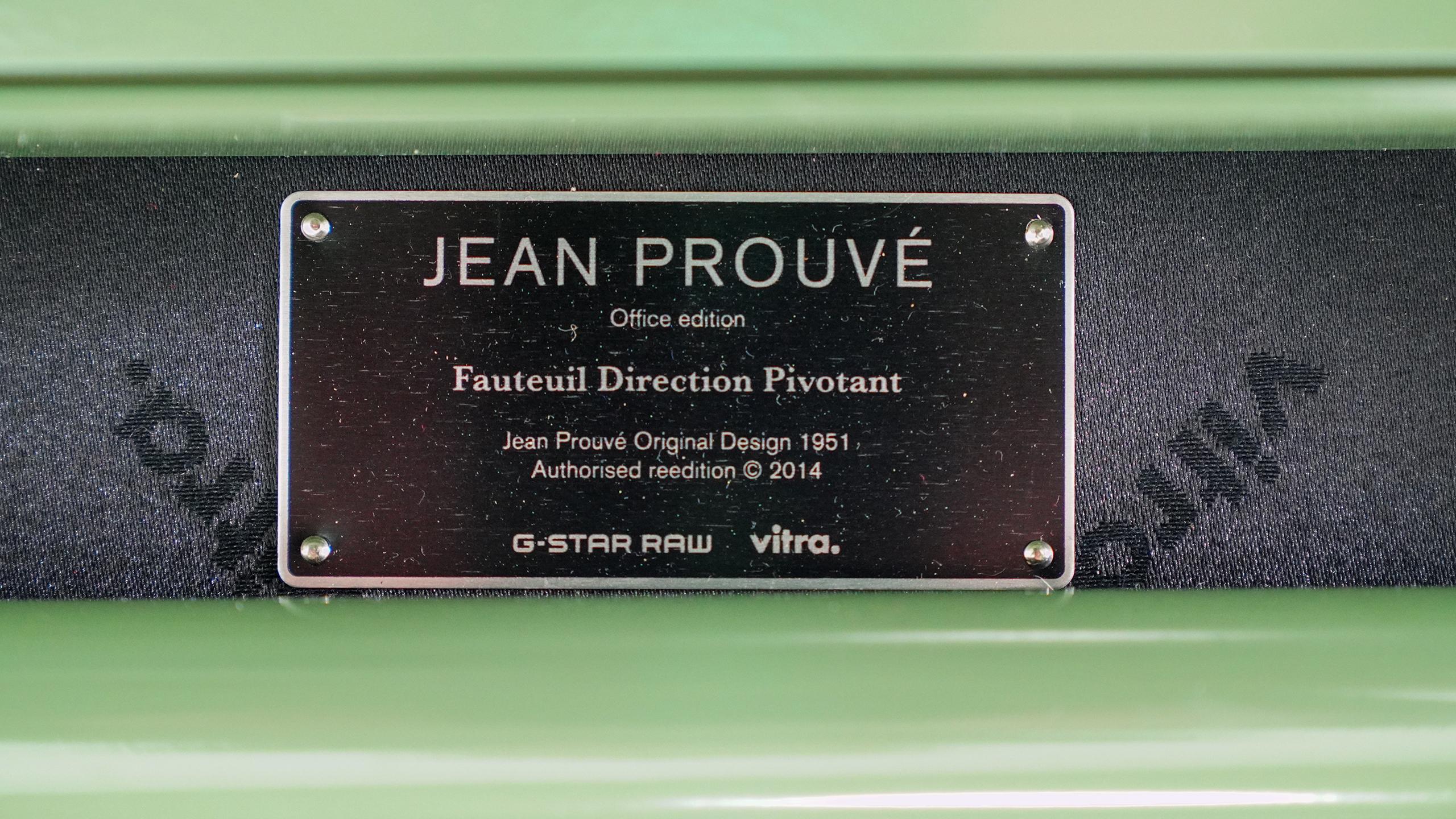 Jean Prouvé Fauteuil Directional Pivotant 1951 Limited RAW Office Prouve Stuhl im Angebot 8