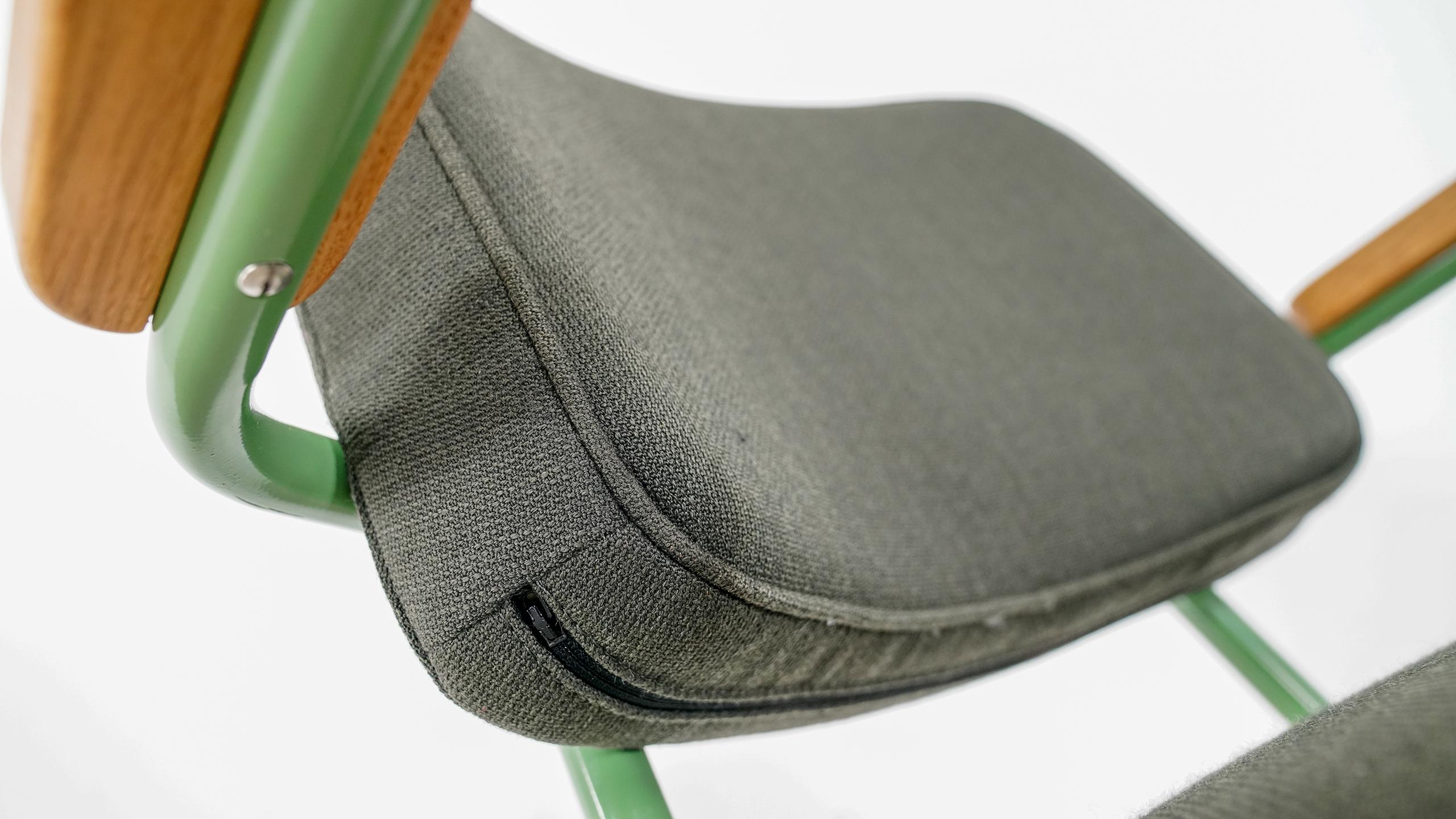 Jean Prouvé Fauteuil Directional Pivotant 1951 Limited RAW Office Prouve Stuhl im Angebot 9