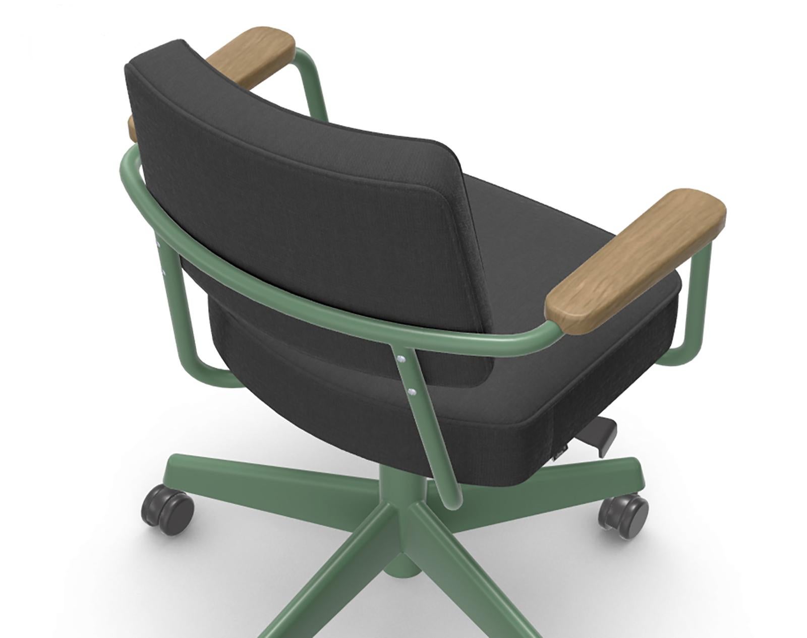 Powder-Coated Jean Prouvé Fauteuil Direction Pivotant for Vitra