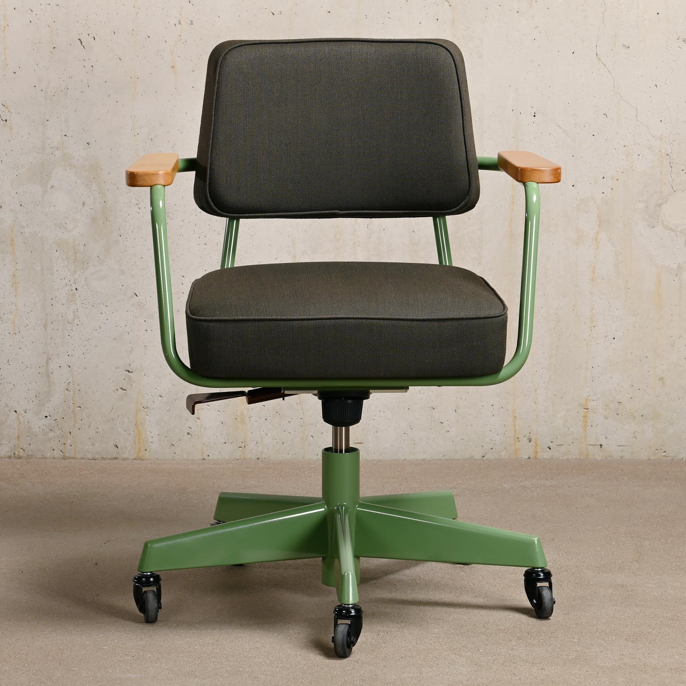 Powder-Coated Jean Prouvé Fauteuil Direction Pivotant G-Star Raw Edition for Vitra, 1951