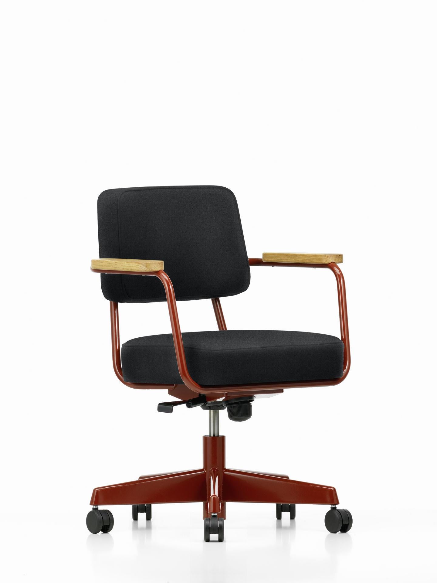 Contemporary Jean Prouvé Fauteuil Direction Pivotant Office Chair by Vitra