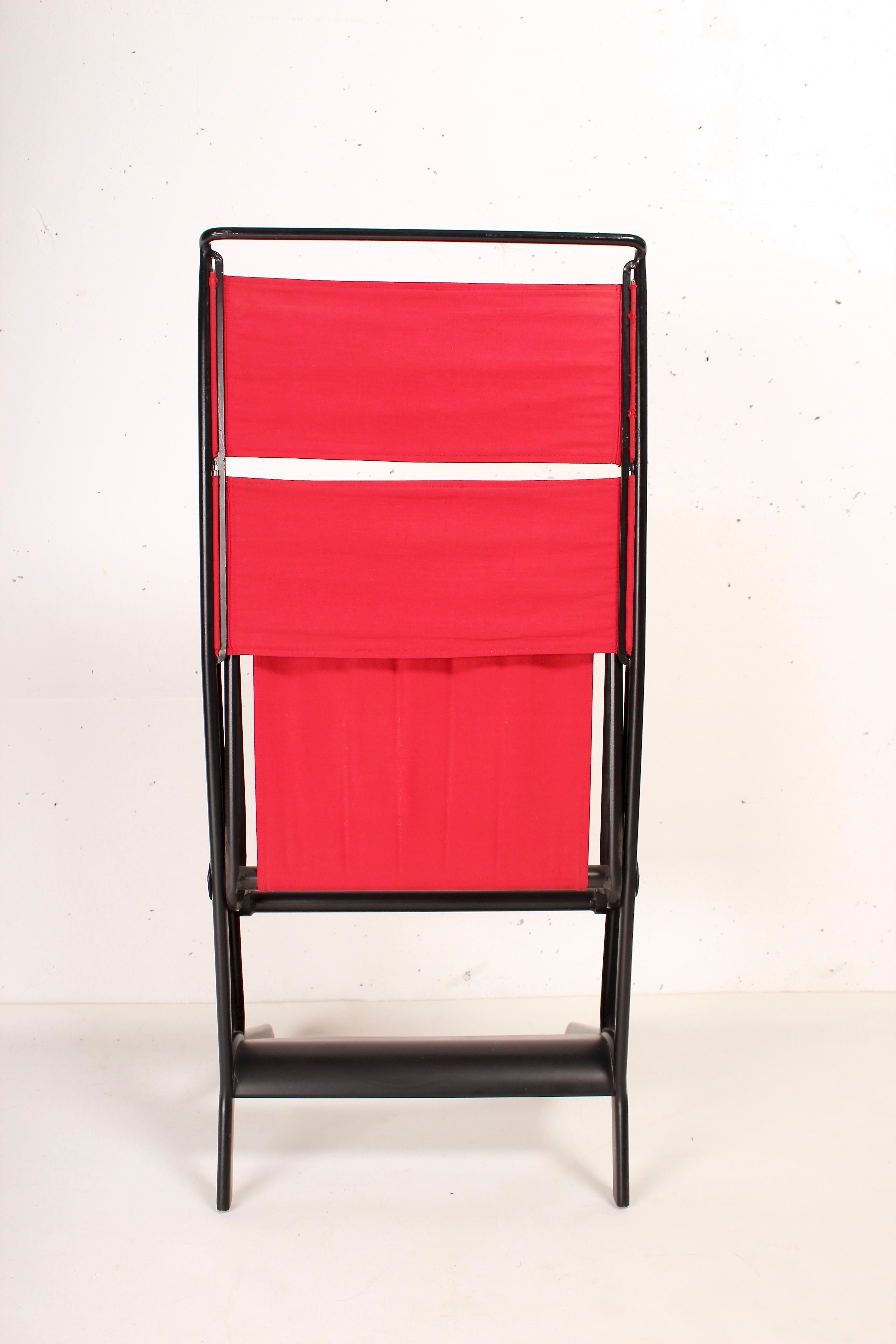 Modern Jean Prouvé Folding Chair Designed 1930, Manufactured by Tecta, 1983 For Sale