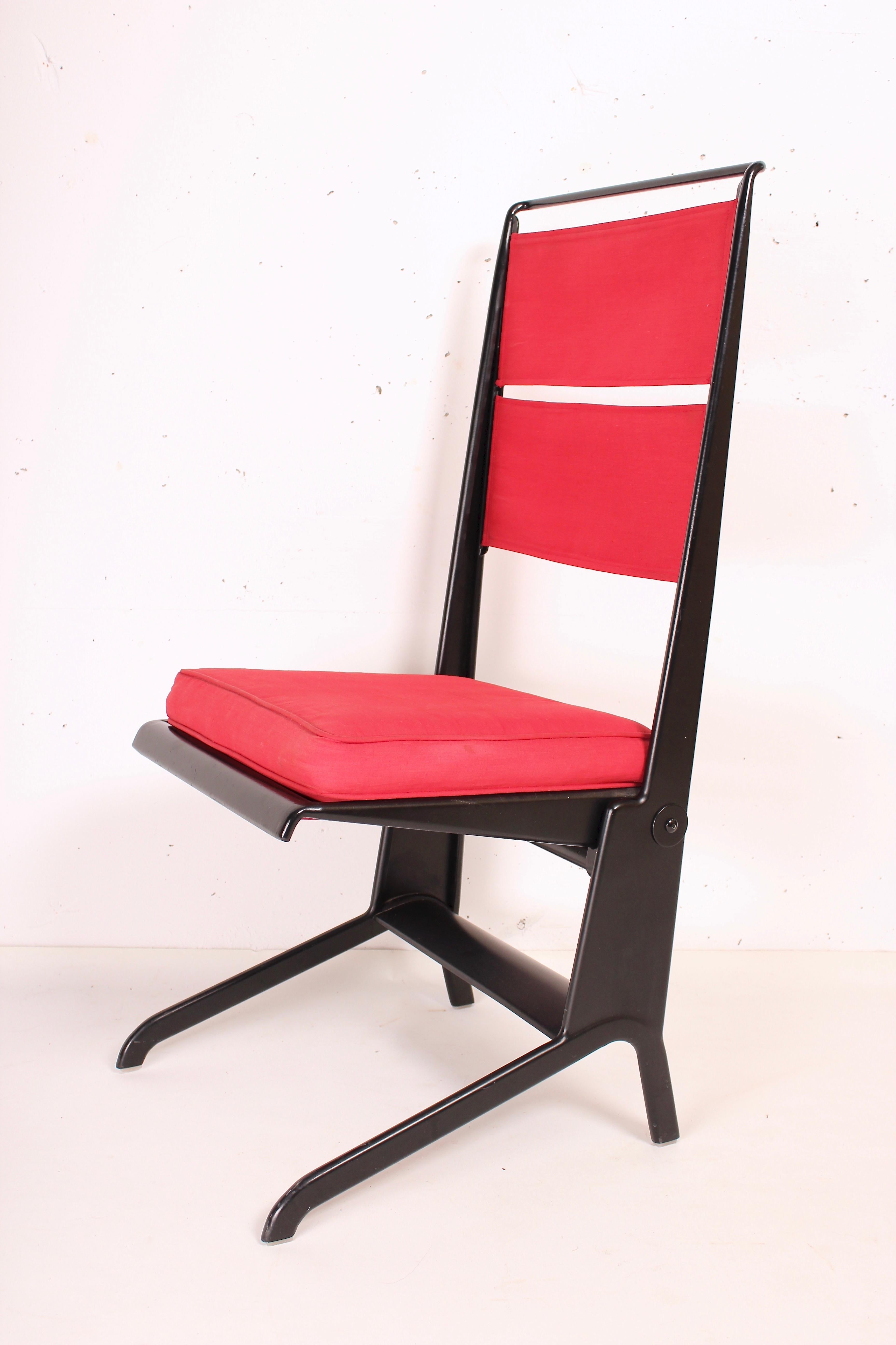 Late 20th Century Jean Prouvé Folding Chair Designed 1930, Manufactured by Tecta, 1983 For Sale