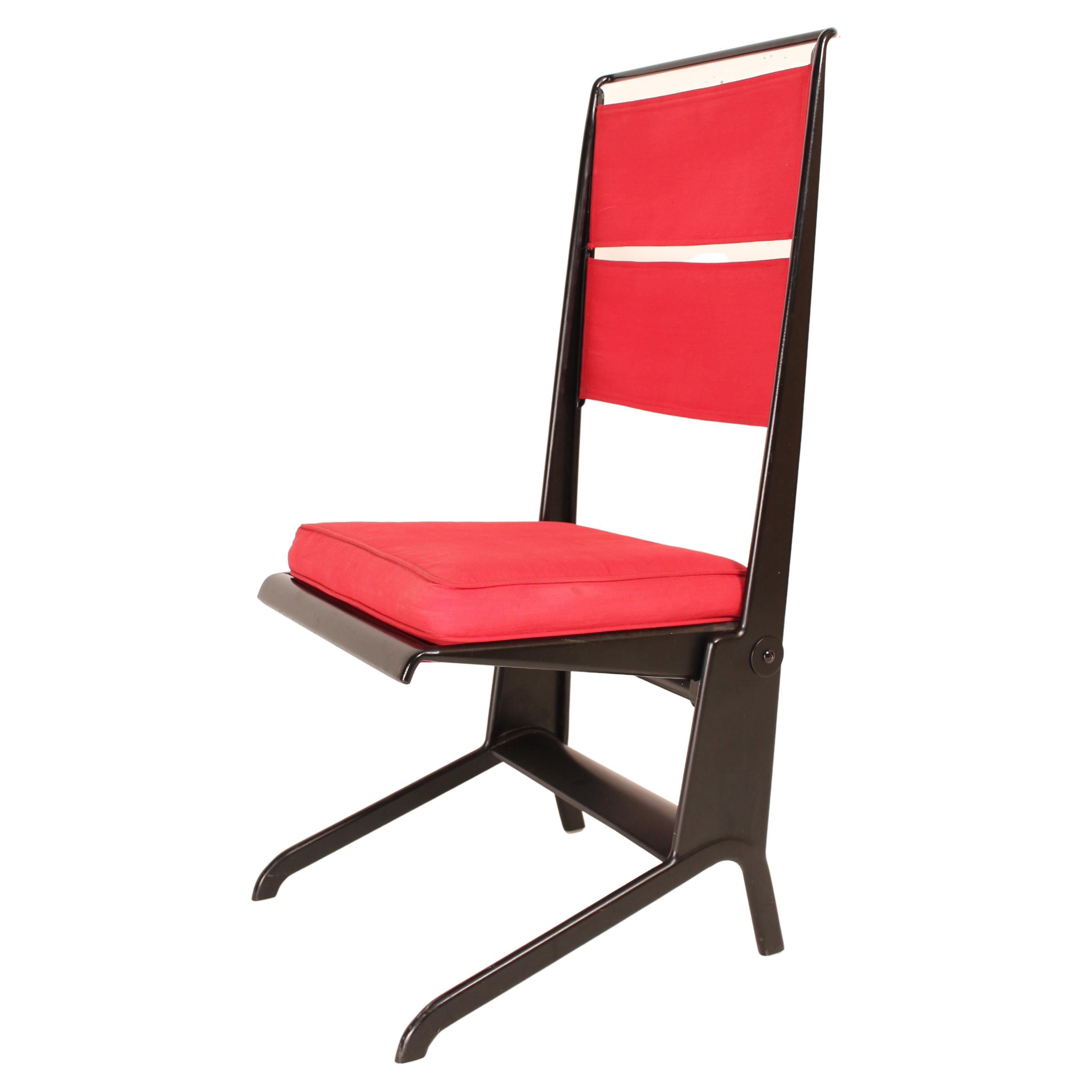 Jean Prouvé Folding Chair Designed 1930, Manufactured by Tecta, 1983 For Sale