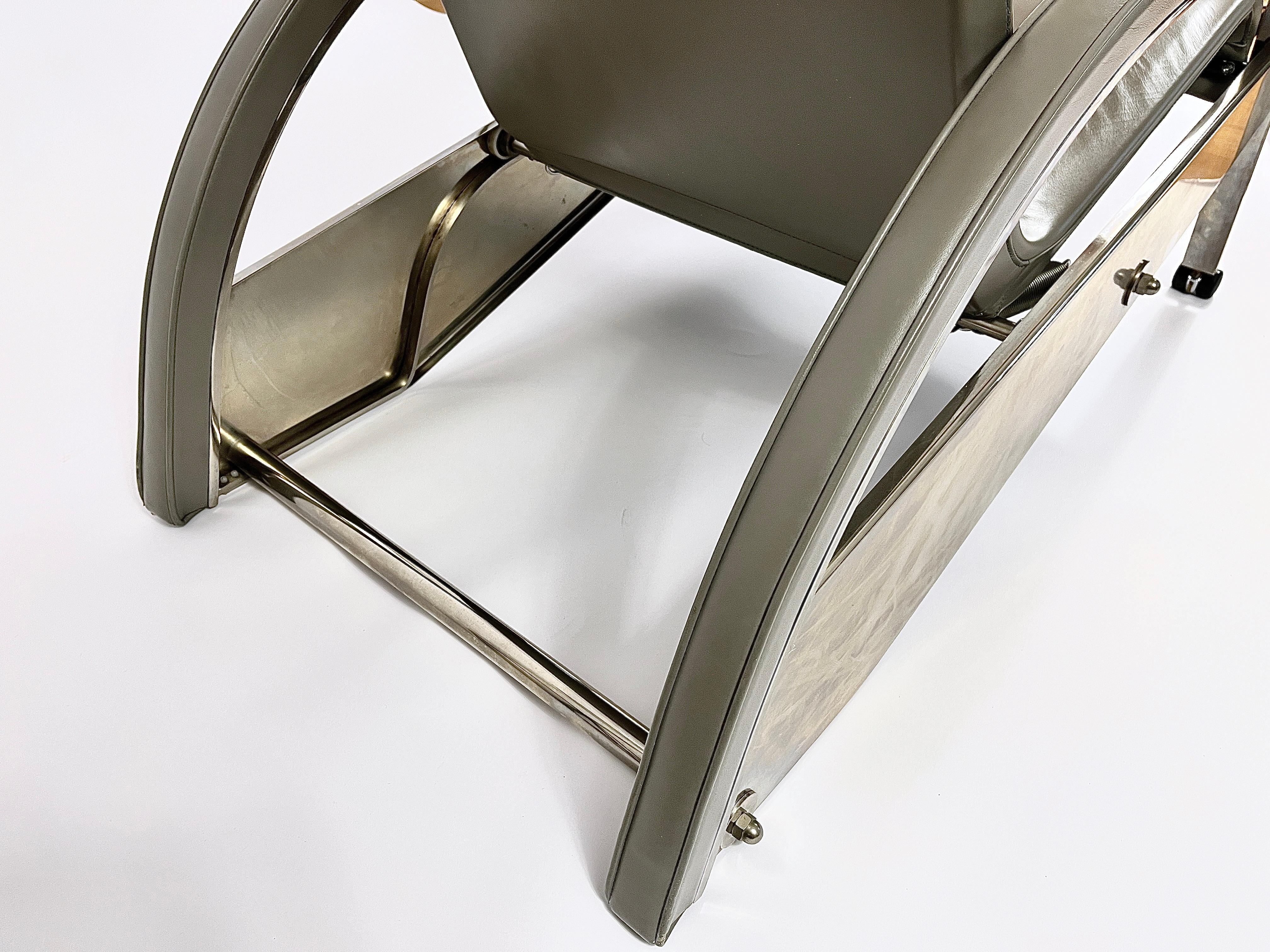 Jean Prouvé Grand Repos 1920s Design Limited Chair D80 by Tecta Germany, 1980s 7