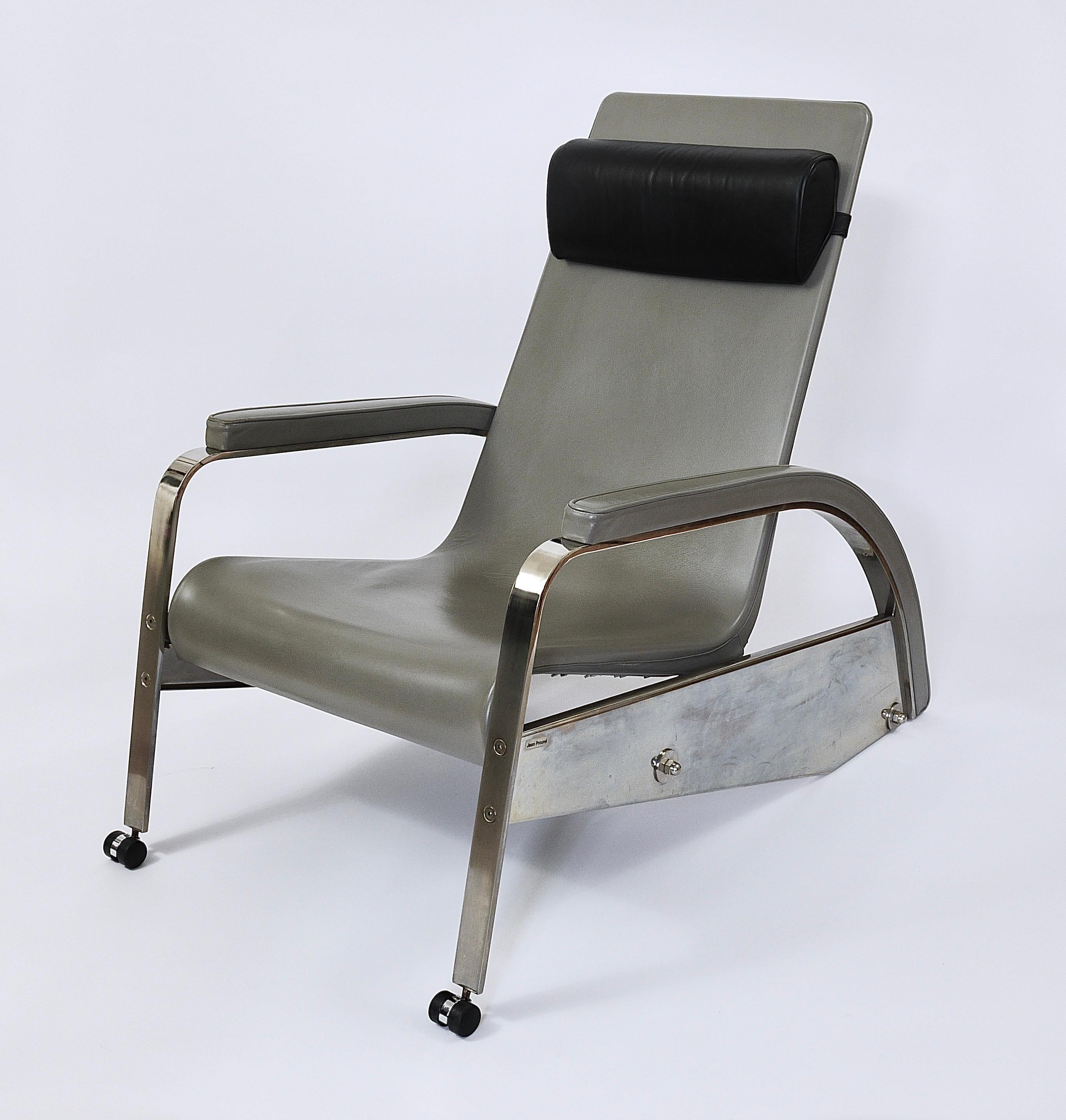 Jean Prouvé Grand Repos 1920s Design Limited Chair D80 by Tecta Germany, 1980s 8