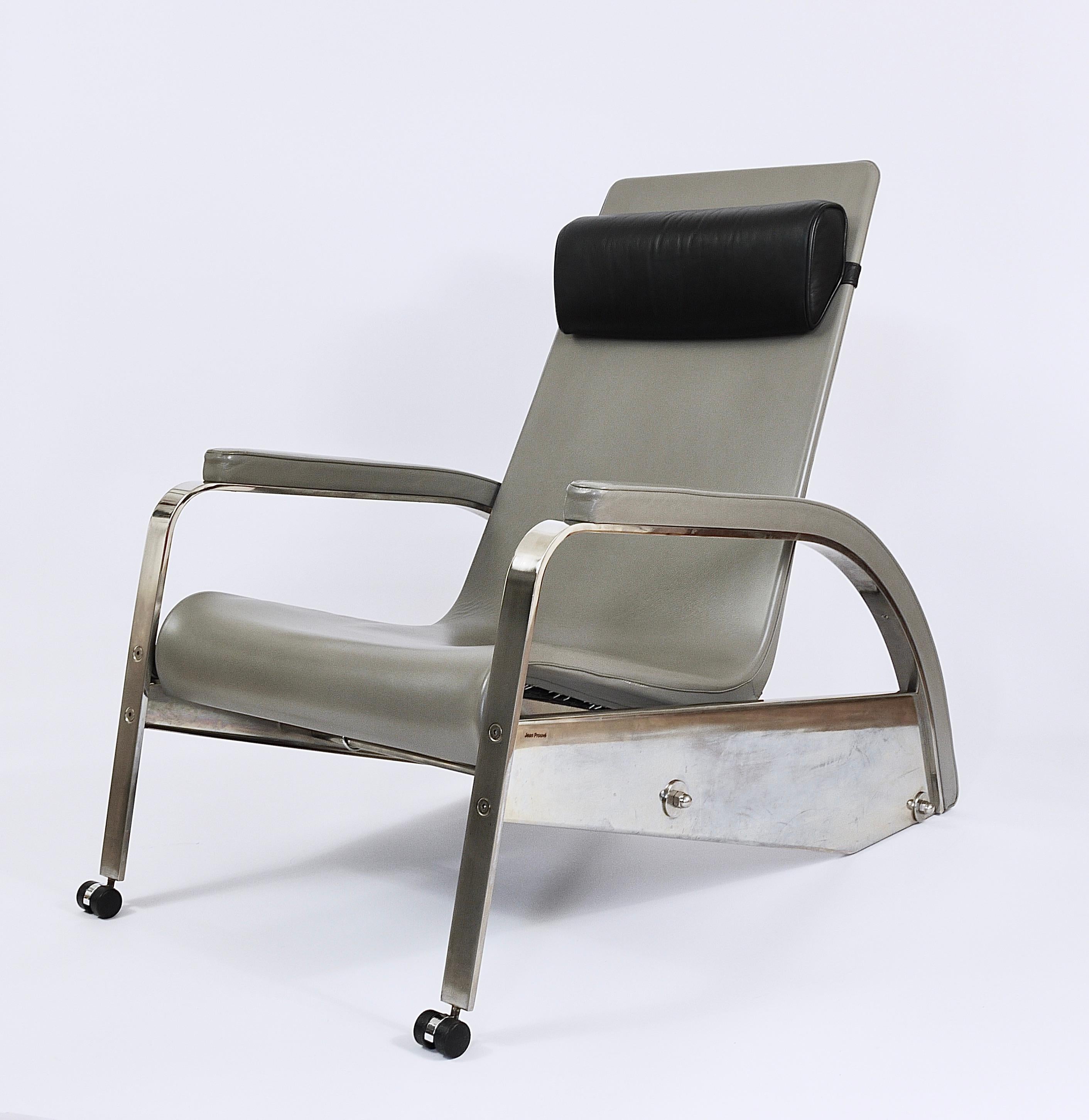Jean Prouvé Grand Repos 1920s Design Limited Chair D80 by Tecta Germany, 1980s 10