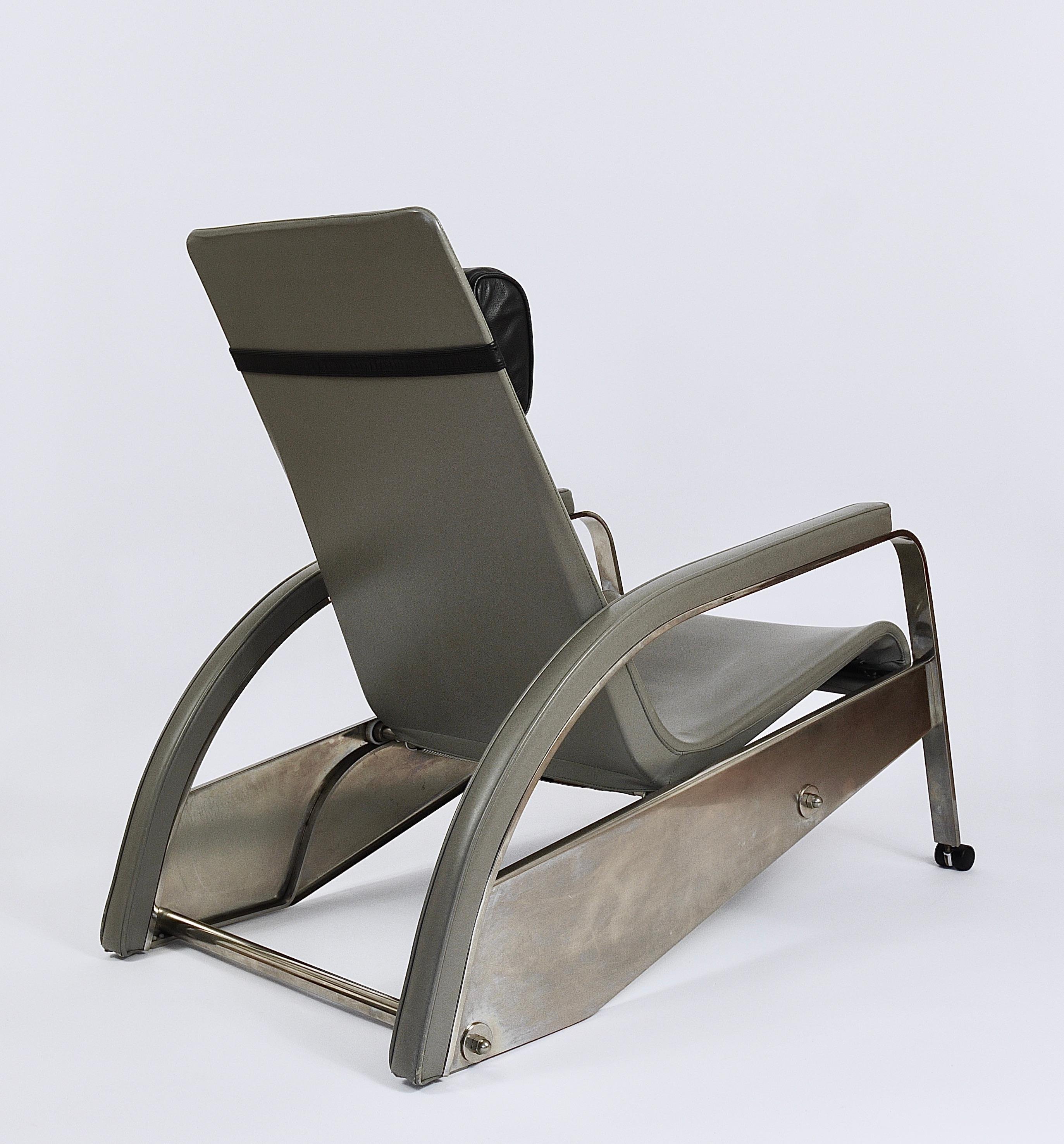 Jean Prouvé Grand Repos 1920s Design Limited Chair D80 by Tecta Germany, 1980s 11