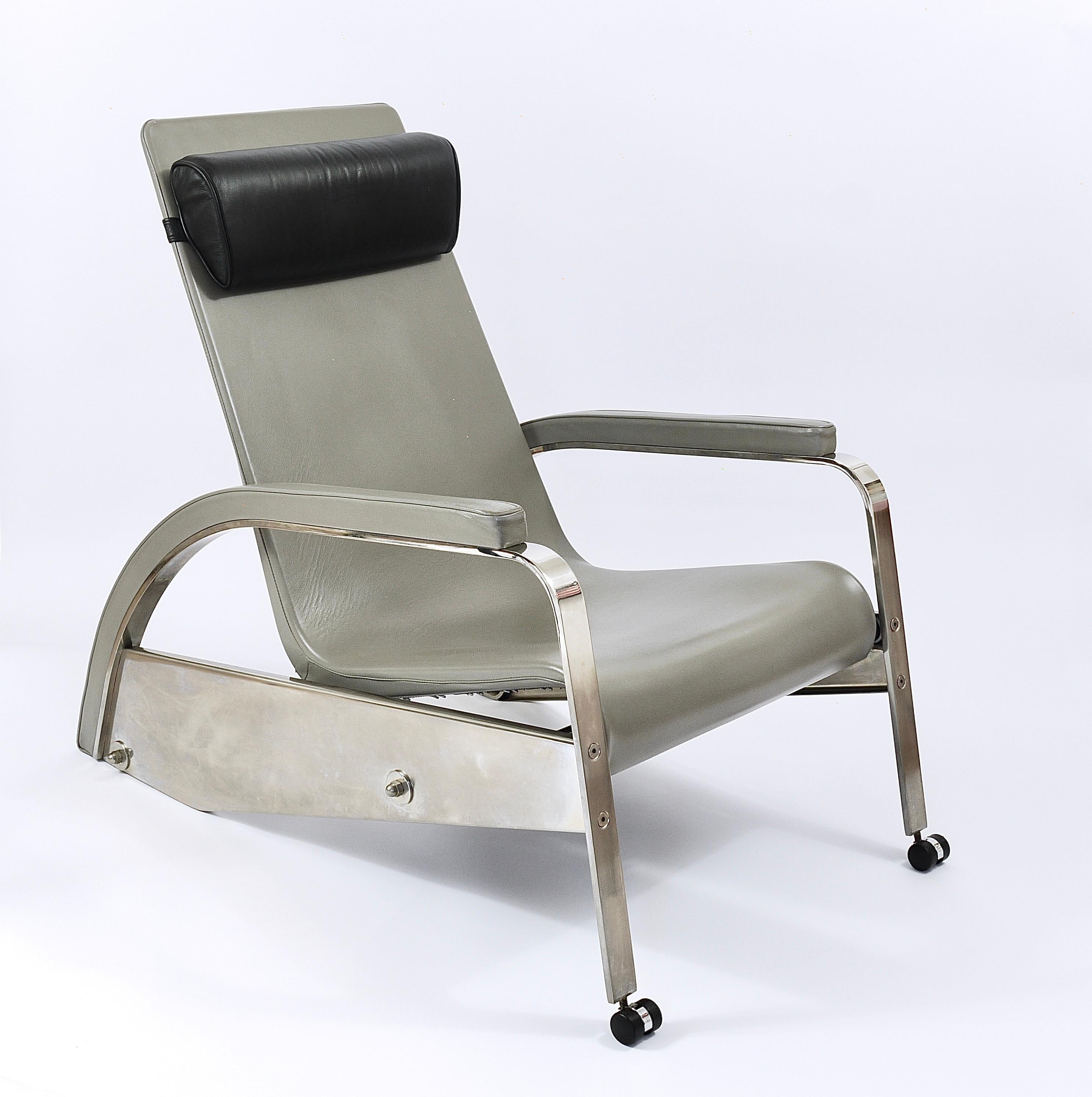 Jean Prouvé Grand Repos 1920s Design Limited Chair D80 by Tecta Germany, 1980s In Good Condition In Vienna, AT