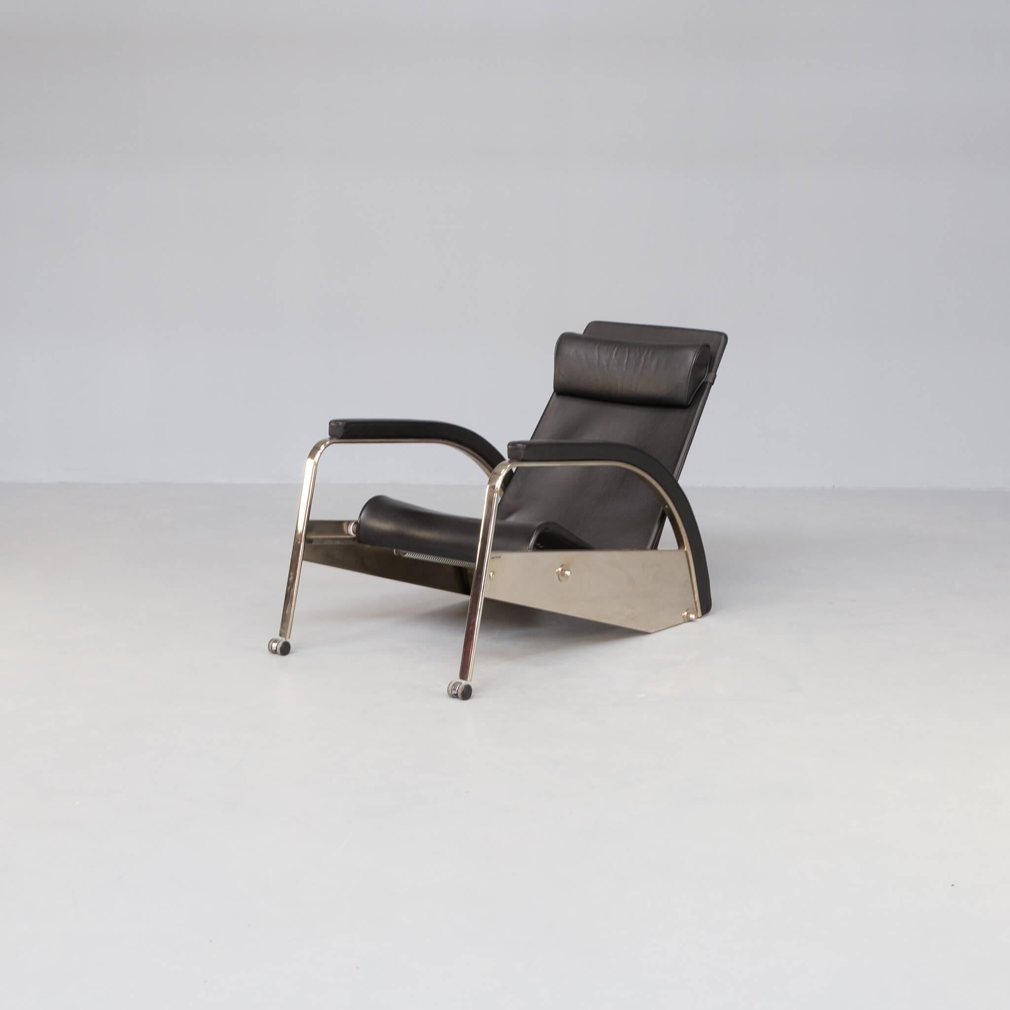 Mid-Century Modern Jean Prouvé Grand Repos ‘D80-1’ Lounge Chair for Tecta For Sale