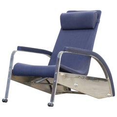 Jean Prouvé Grand Repos ‘D80-1’ Metal and Fabric Lounge Chair for Tecta