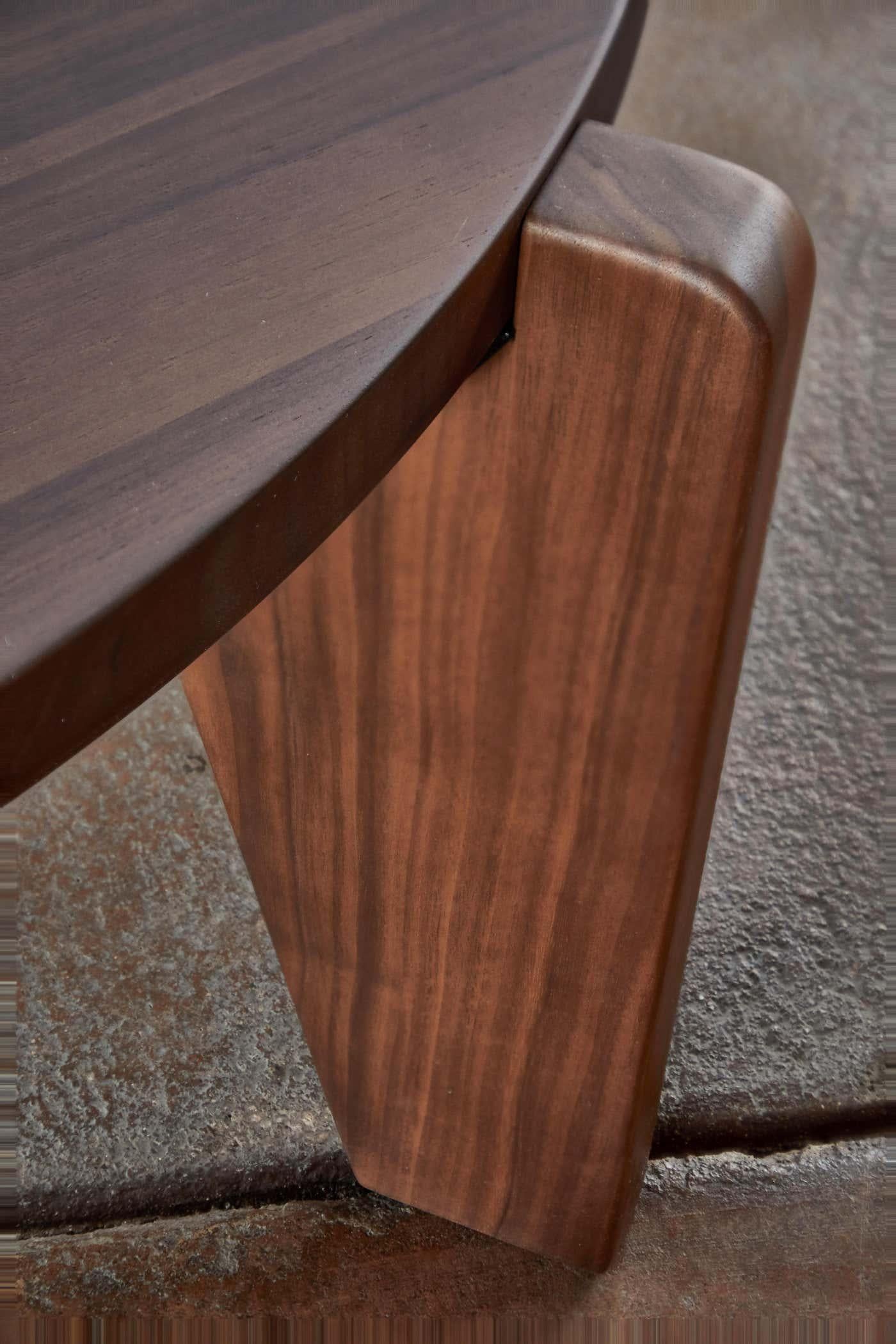 Mid-Century Modern Jean Prouvé Guéridon Bas Coffee Table in Walnut for Vitra