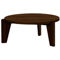 Jean Prouvé Guéridon Bas Coffee Table in Walnut for Vitra