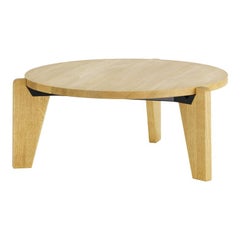 Jean Prouvé Guéridon Bas Coffee Table in Wood by Vitra