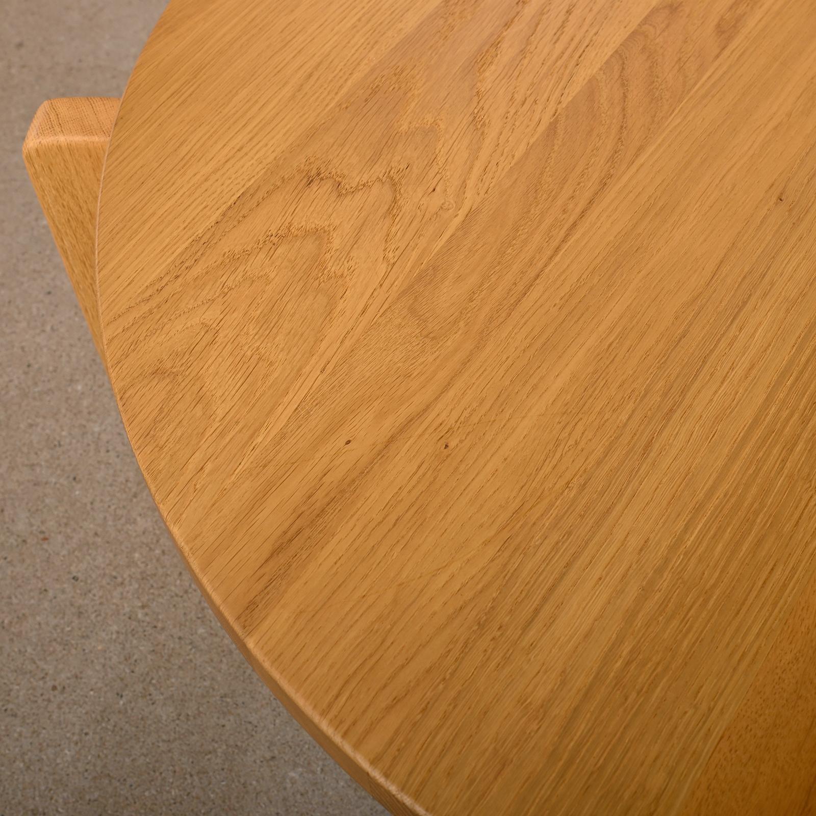 Jean Prouvé Guéridon Bas Coffee Table in solid Oak for Vitra 5