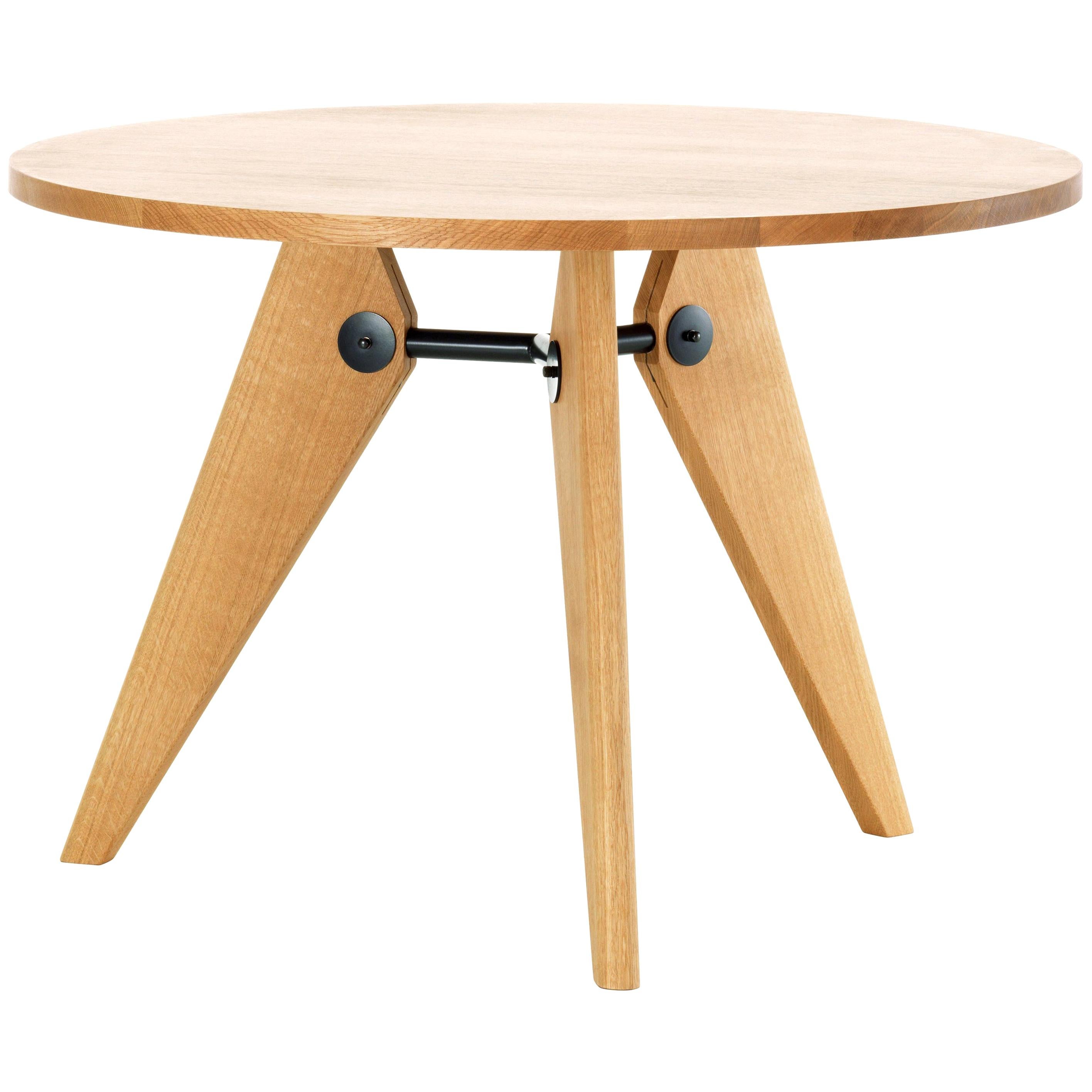 Jean Prouvé Guéridon Dining Table in Natural Oak for Vitra
