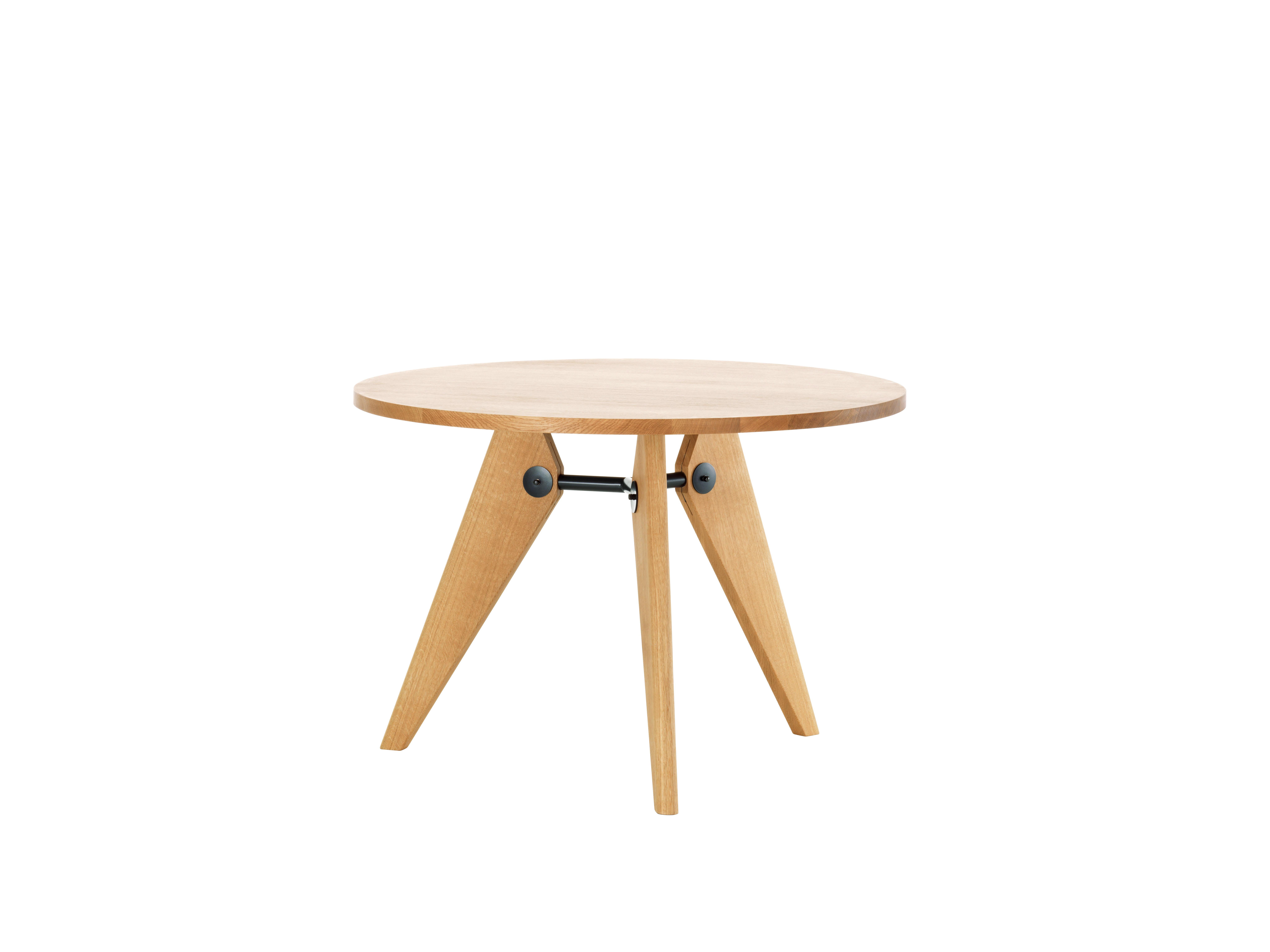 Jean Prouvé Guéridon Dining Table in Smoked Oak for Vitra 9
