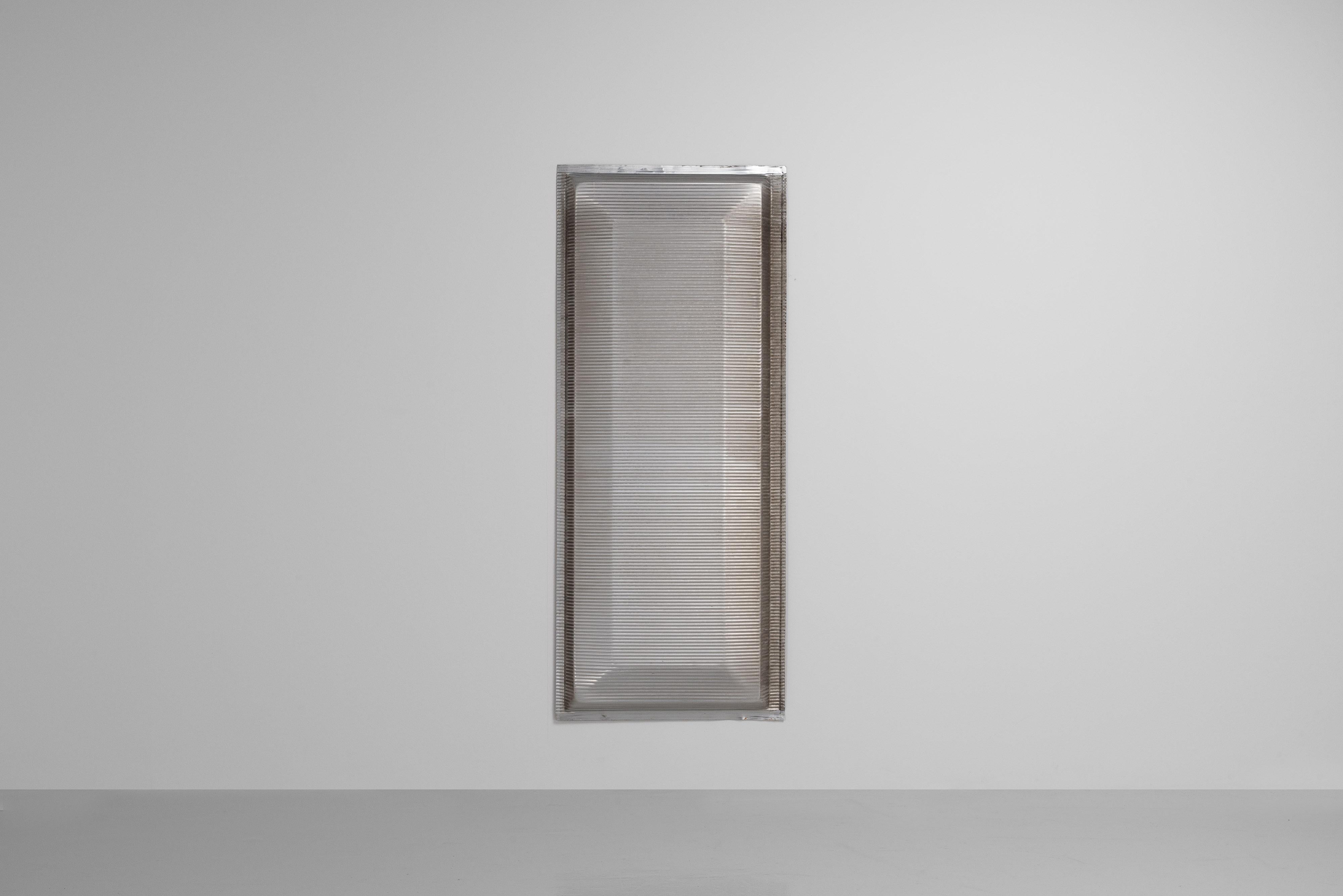 Jean Prouvé INSA facade ribbed panel France 1960 In Good Condition For Sale In Roosendaal, Noord Brabant