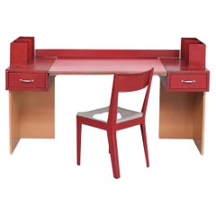 Jean Prouve & Jules Leleu French Desk and Chair