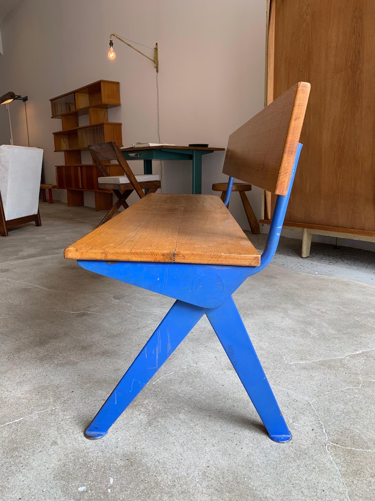Jean Prouvé Marcoule Bench from the CEA, Marcoule, circa 1954 at ...