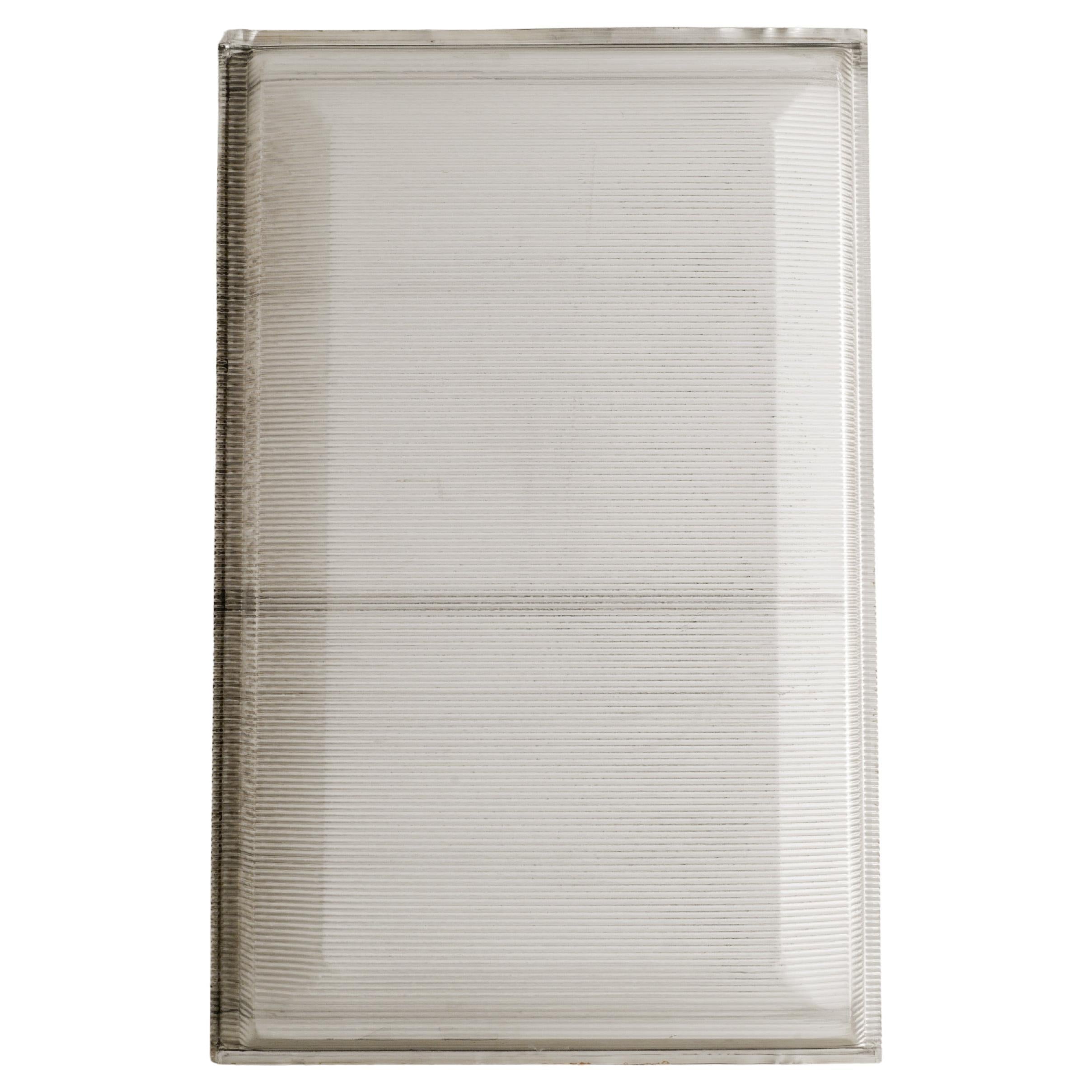 Jean Prouvé Mid Century "CIMT" Aluminum Facade Panel Produced in France, 1950s For Sale
