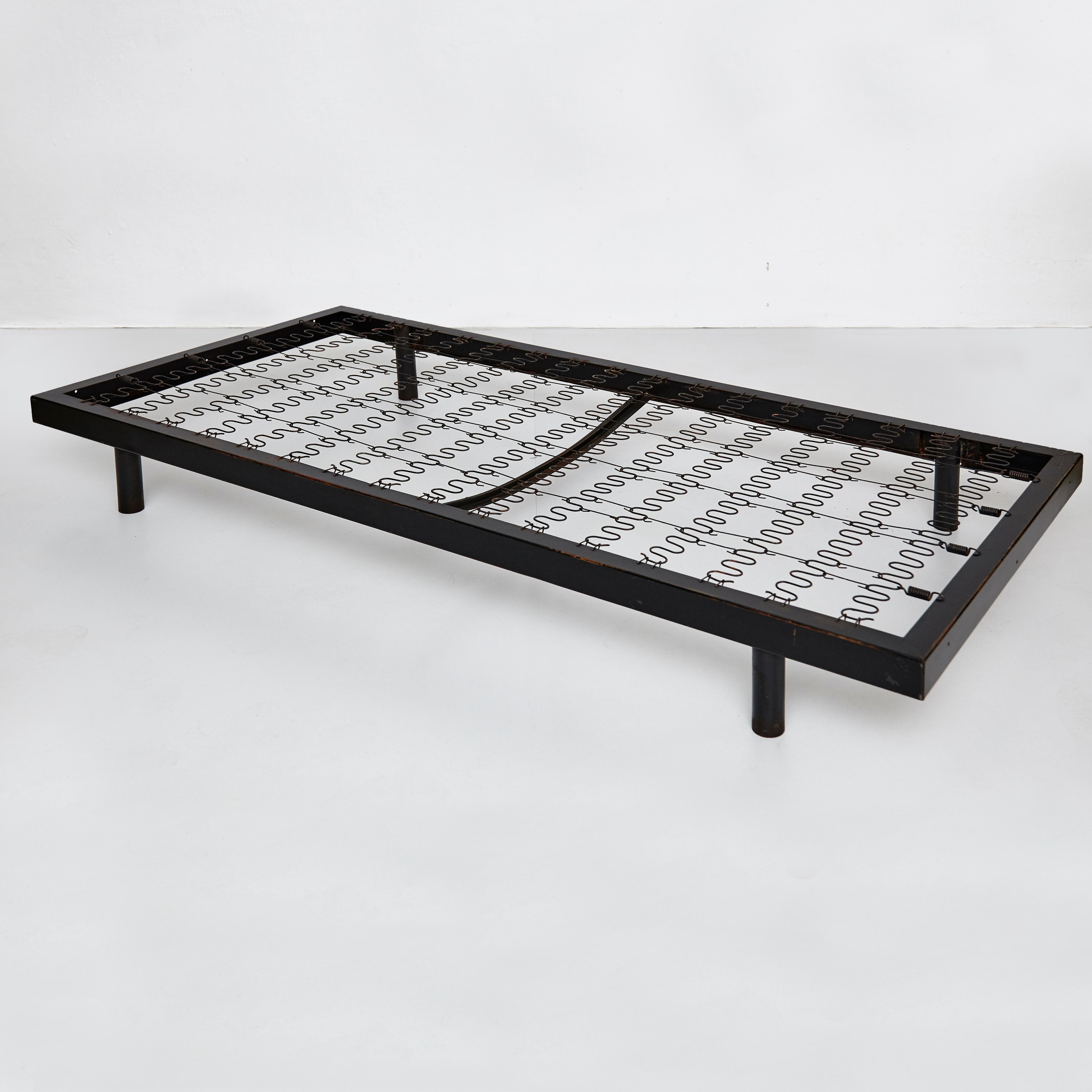 Jean Prouvé Mid-Century Modern Black Metal Daybed, circa 1950 12