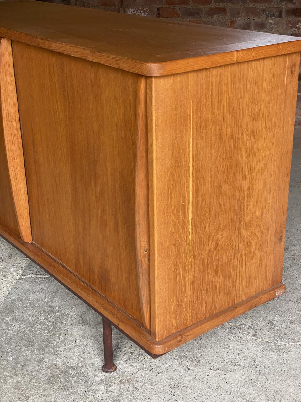 Jean Prouve Oak Sideboard Cabinet by Ateliers France circa 1940 1