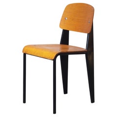 Jean Prouvé Paar "Standard Chairs" / Authentic Mid-Century Modern