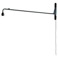 Jean Prouvé Petit Potence Black Wall Lamp by Vitra