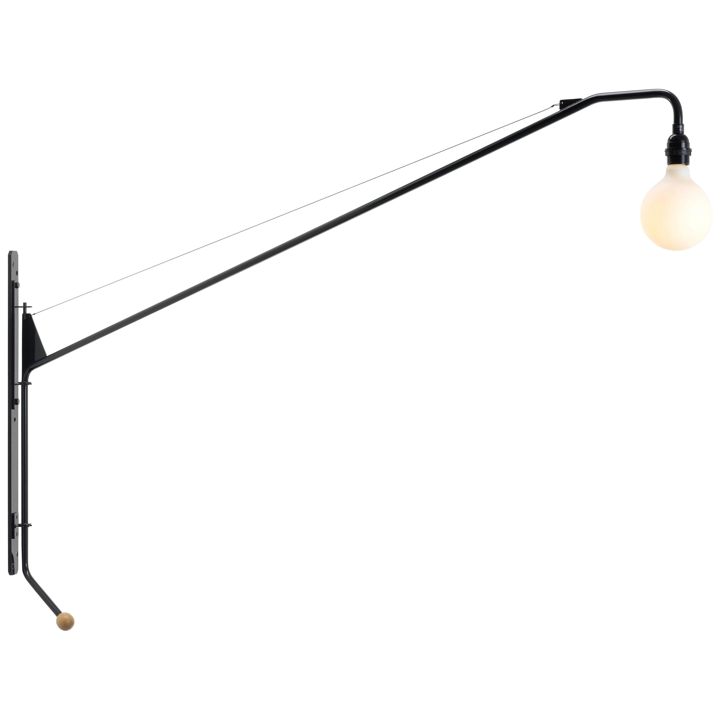 Jean Prouvé 'Petite Potence' Pivoting Wall Light in Black for Vitra For Sale 3