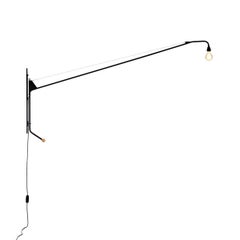 Jean Prouvé Potence black wall lamp by Vitra