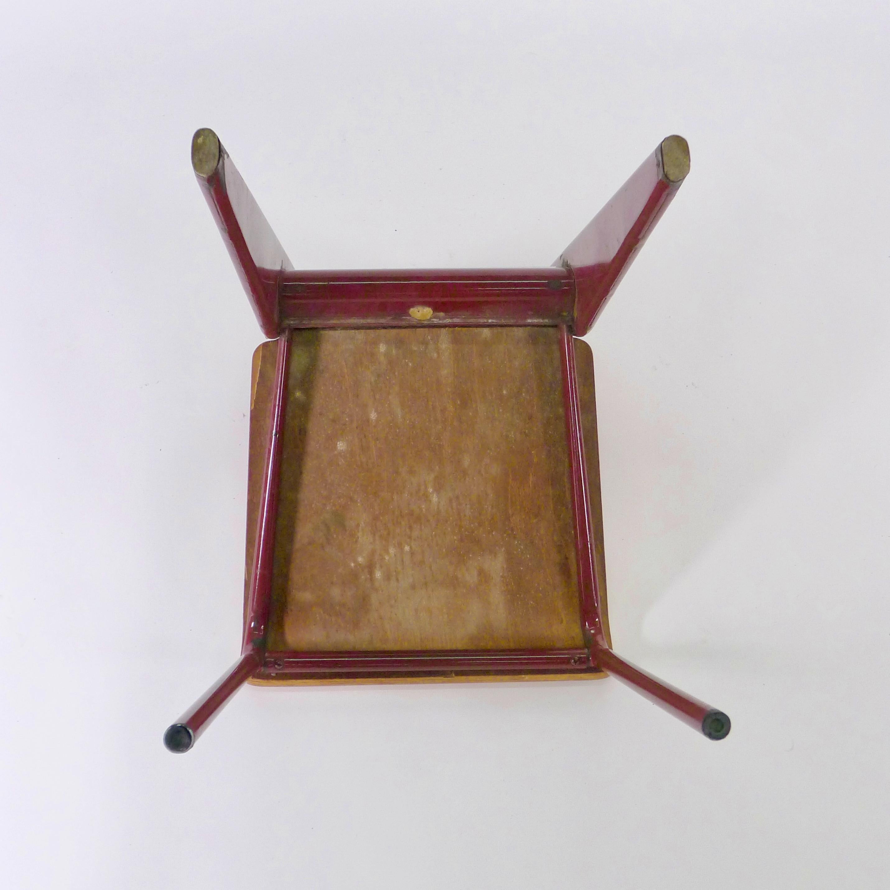 Jean Prouvé, Rare 'Démontable' Cafeteria Chair, model 300, circa 1950-2 4