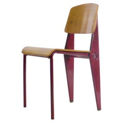 Jean Prouvé, Rara silla de cafetería "Démontable", modelo 300, circa 1950-2
