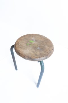 Vintage Jean Prouve Style Stool