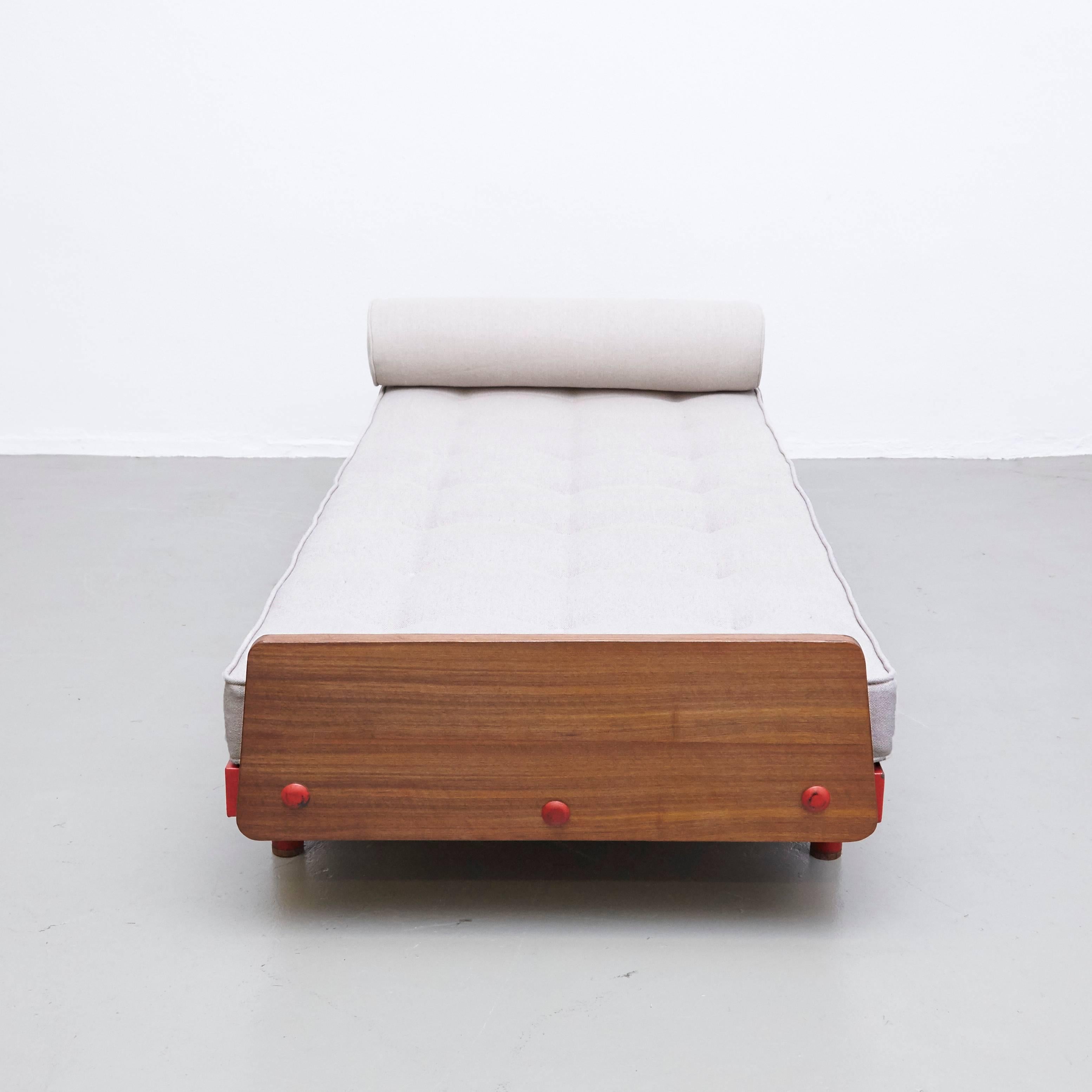 French Jean Prouve S.C.A.L. Daybed, circa 1950