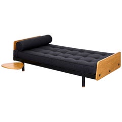 Jean Prouve Mid Century Modern Metal Black SCAL French Daybed, circa 1950