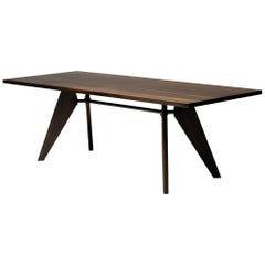 Jean Prouvé Smoked Oak Table Solvay