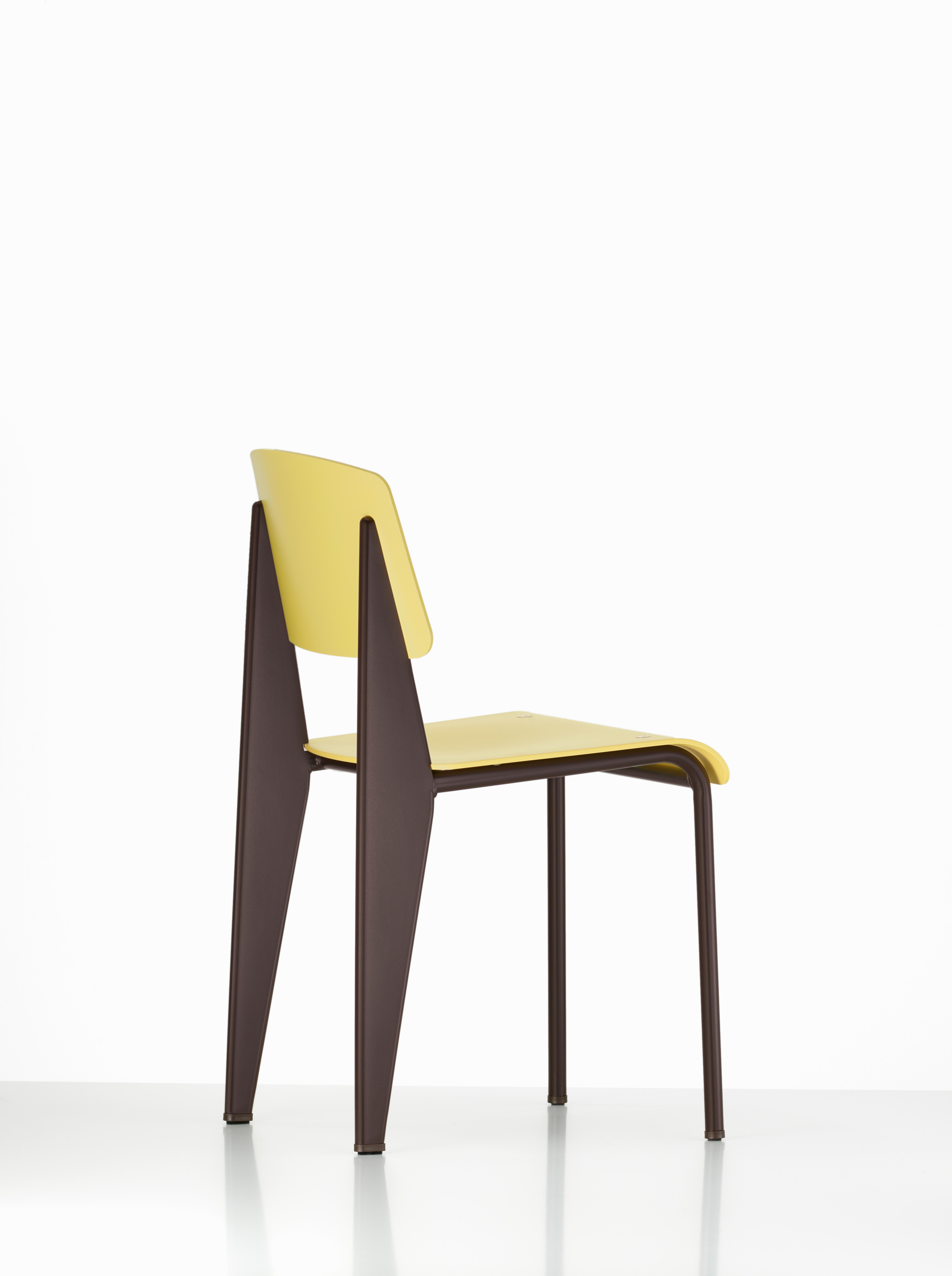 Powder-Coated Jean Prouvé Standard Chair SP in Black for Vitra