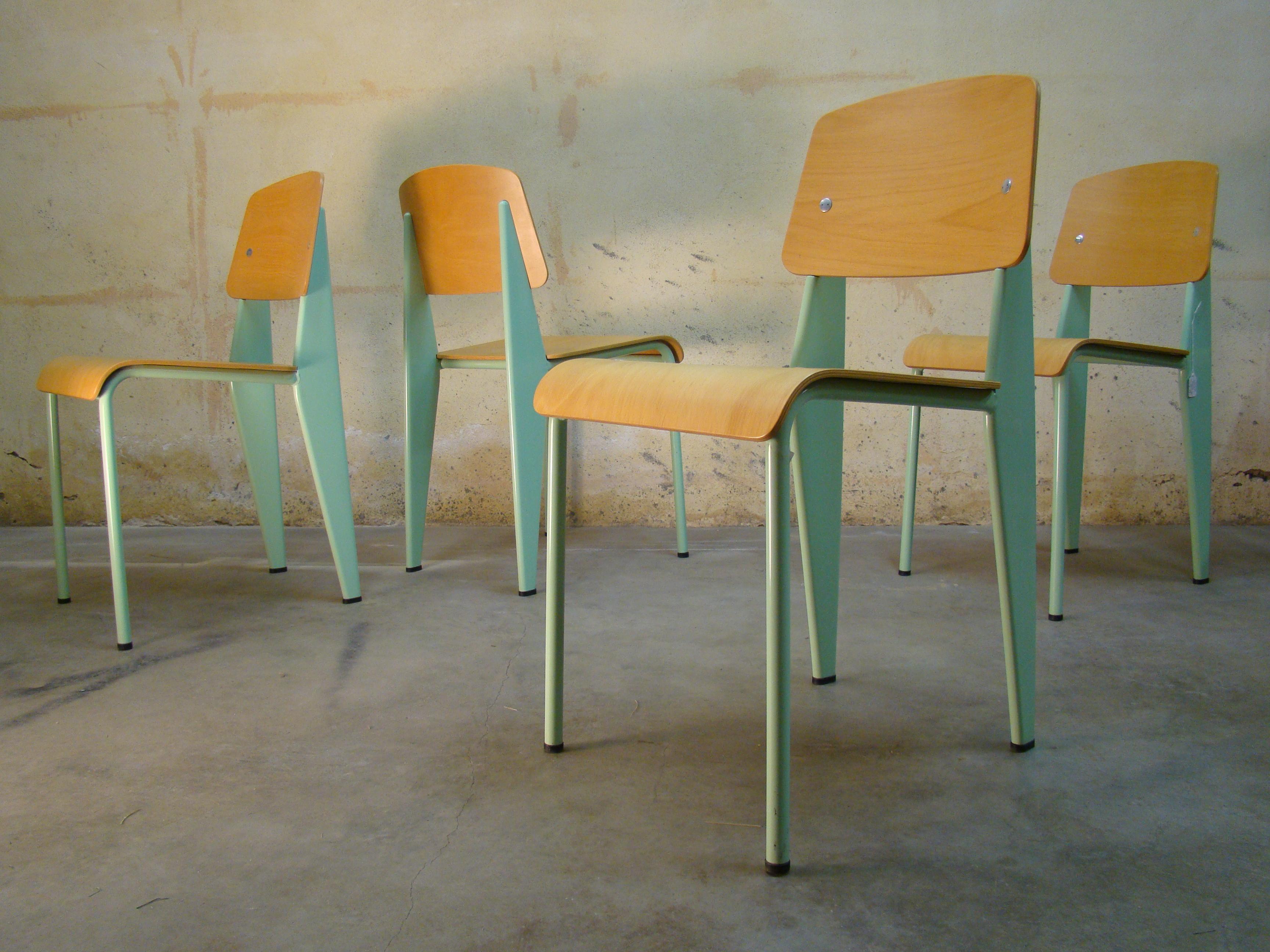 German Jean Prouvé Standard Chairs